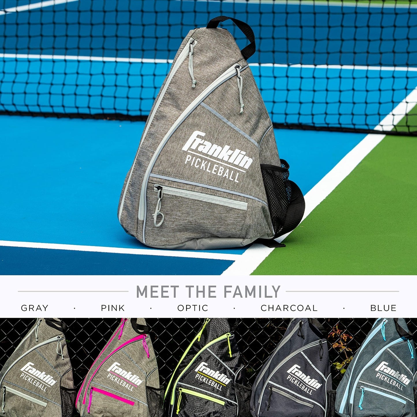 Pickleball Sling Bag Backpack - Lightweight, Durable, Adjustable Straps, Easy Ca3