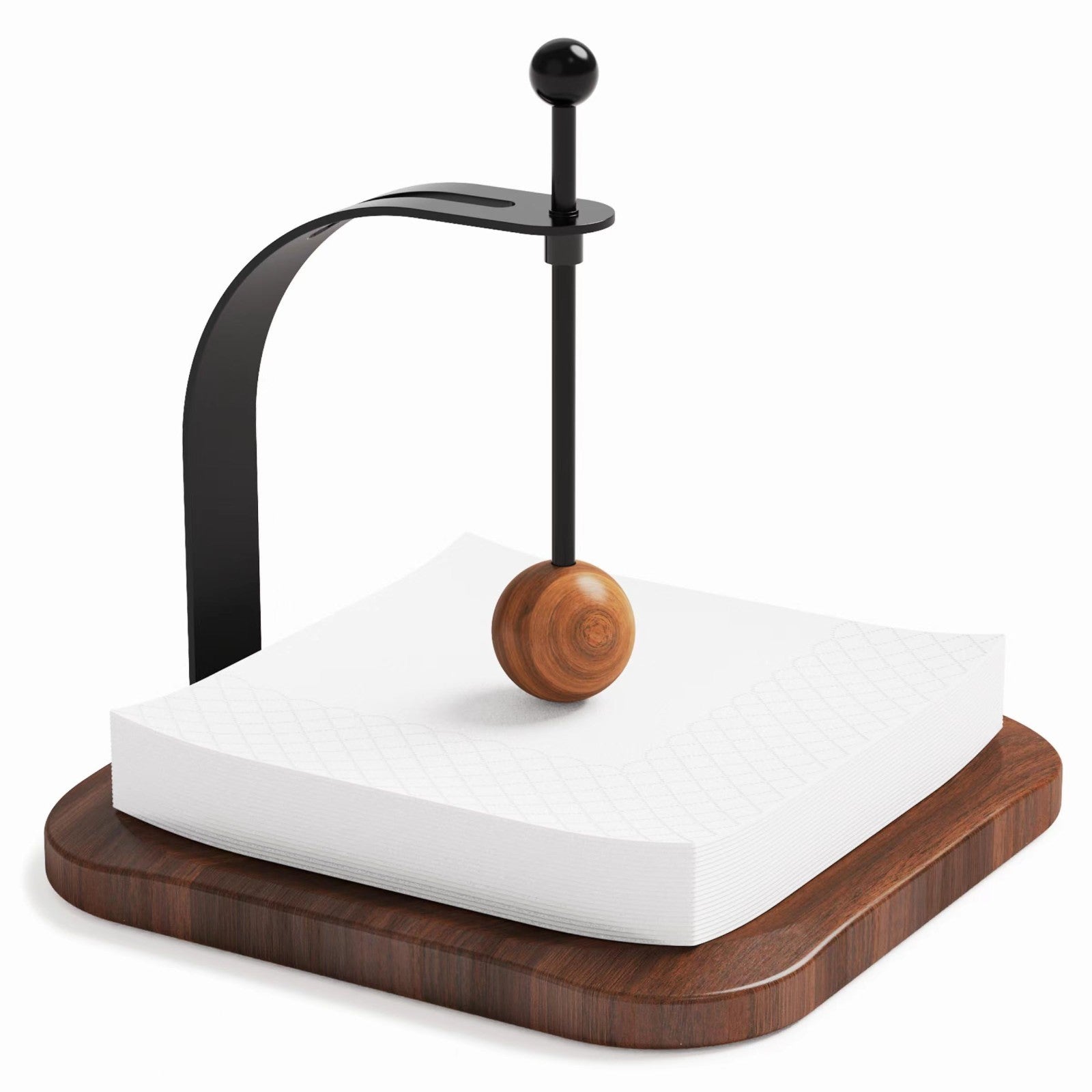 Wood Napkin Holder for Table - Stylish Cocktail & Paper Napkin Organizer for Hom1