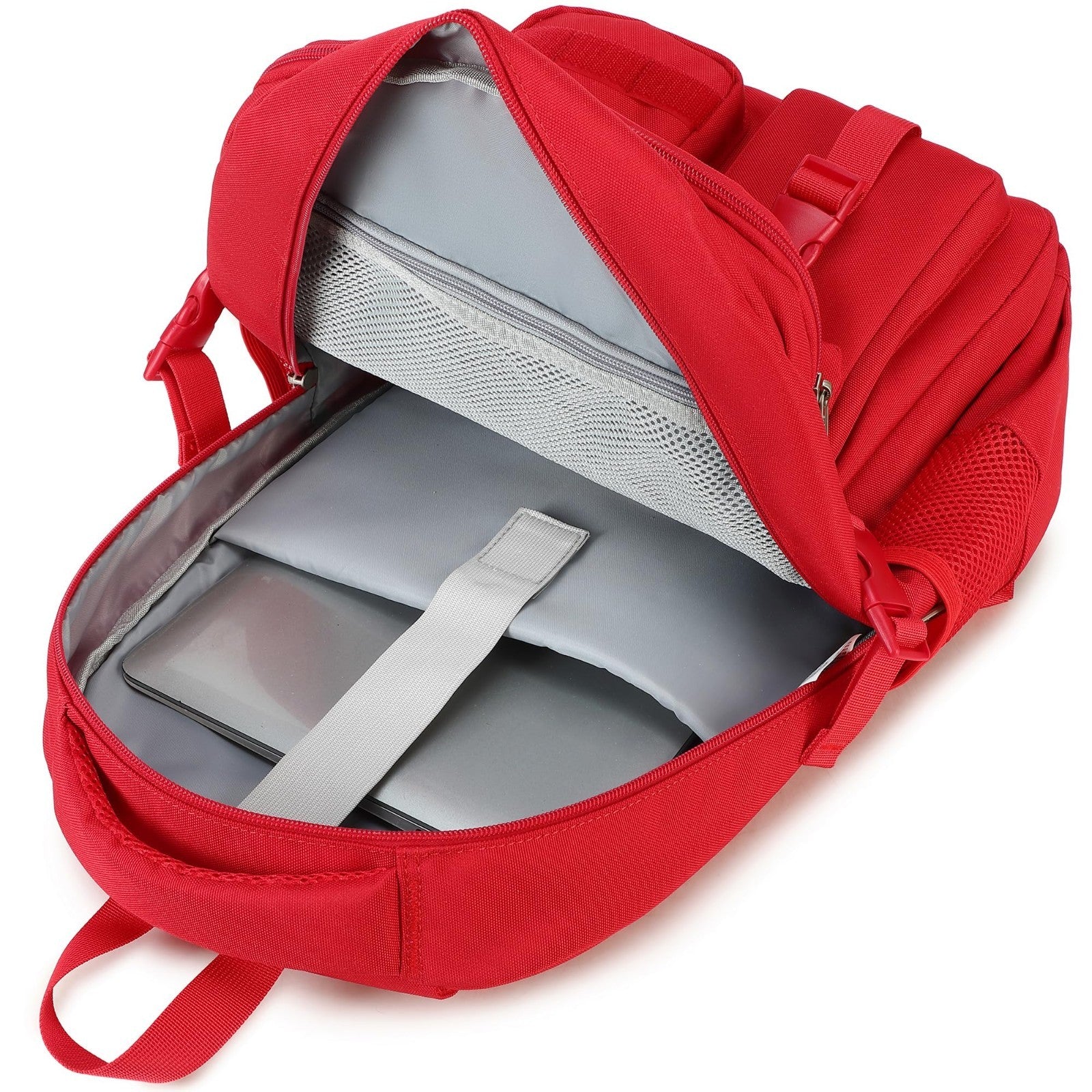 Large Heavy Duty Backpack for School, College, Travel   Multi Pocket Bookbag5