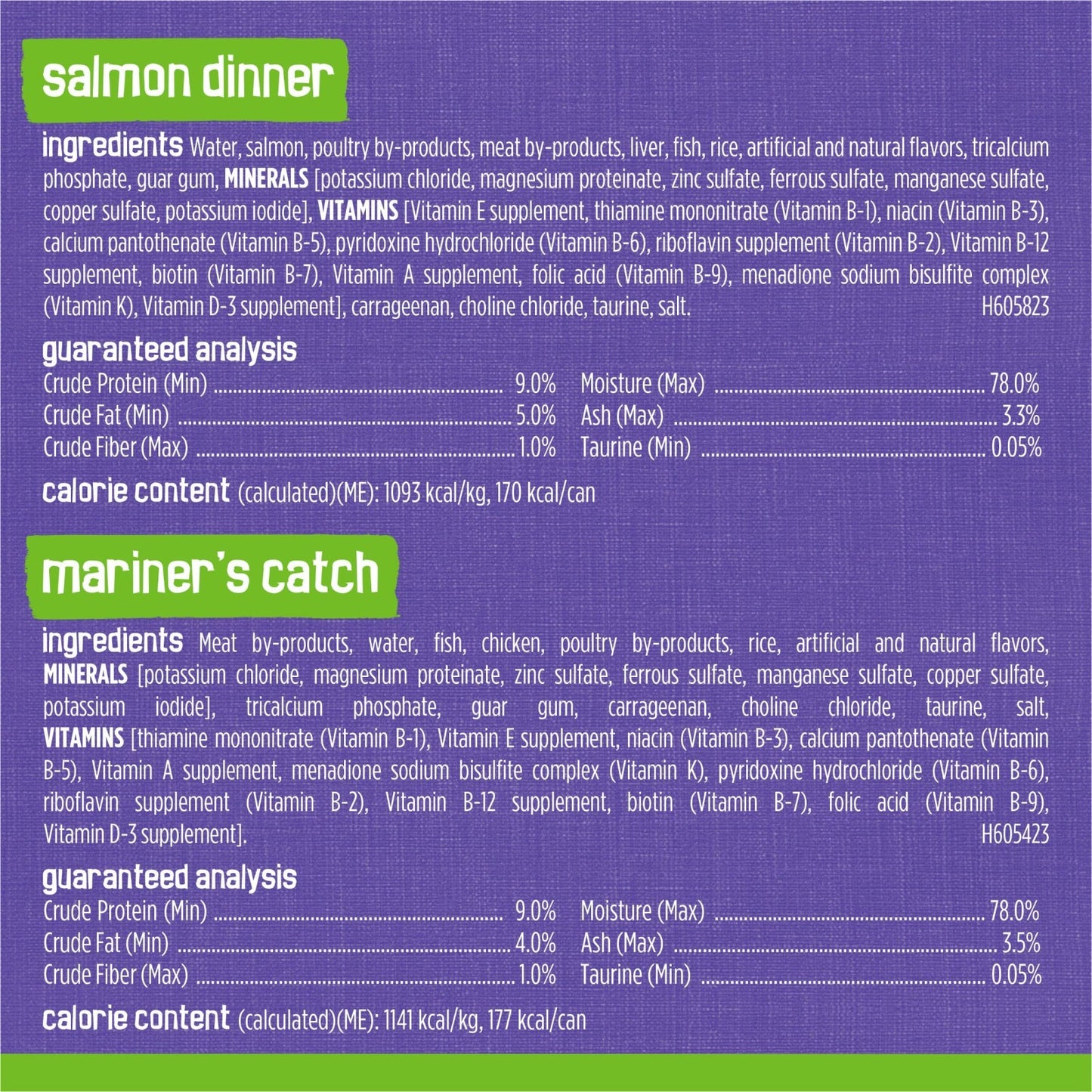 Seafood & Chicken Pate Wet Cat Food Variety Pack   5.5 oz Cans, 80 Count6