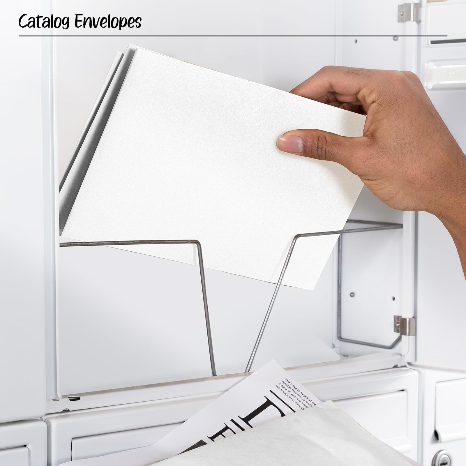 250 Pack White 6x9 Catalog Envelopes | Gummed Seal Open End Mailers for Letters,6