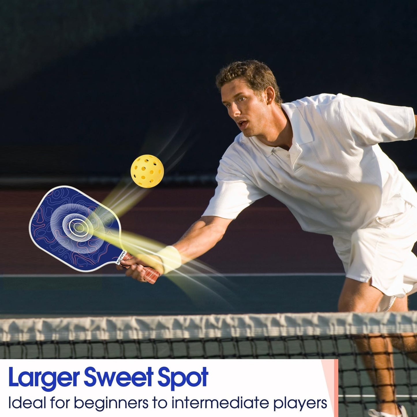 Pickleball Paddle Set of 2 or 4, USAPA Approved Fiberglass, Lightweight with Bal4