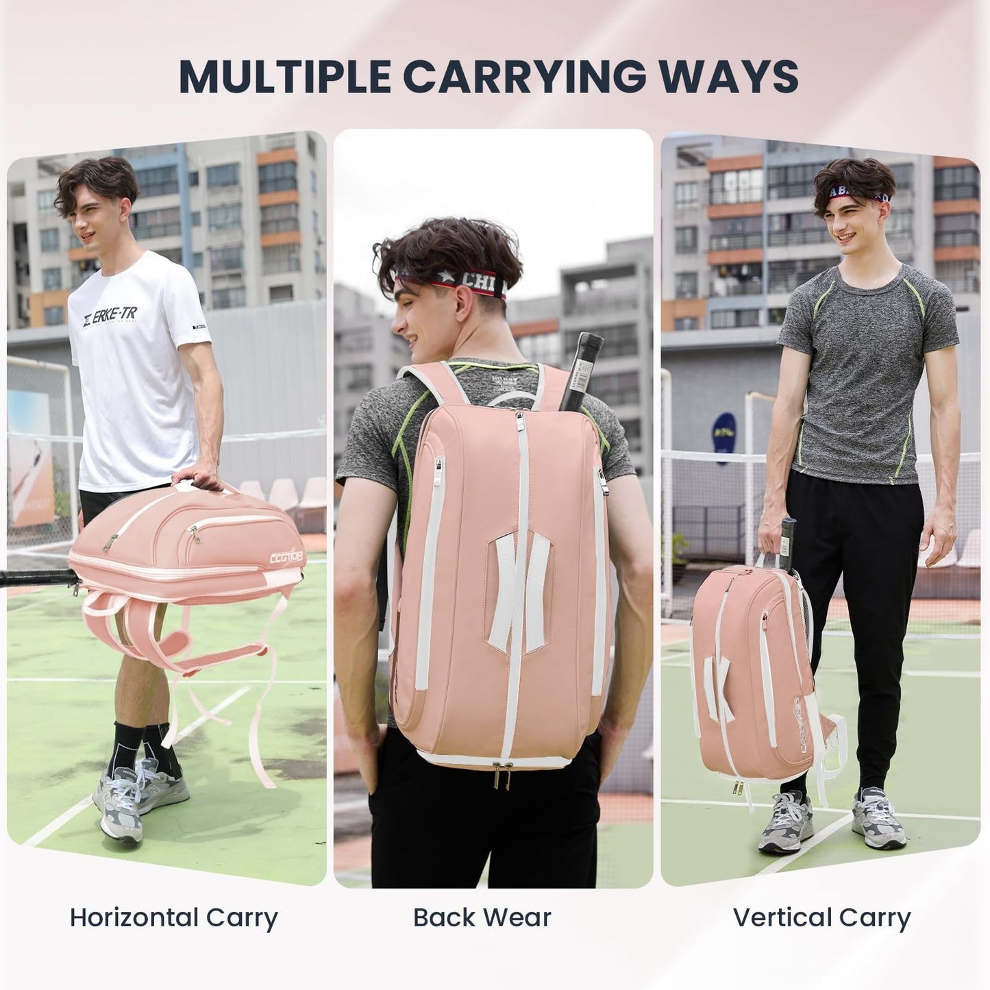 Multi-Functional Tennis & Pickleball Backpack with Shoe Compartment & Laptop Sle6