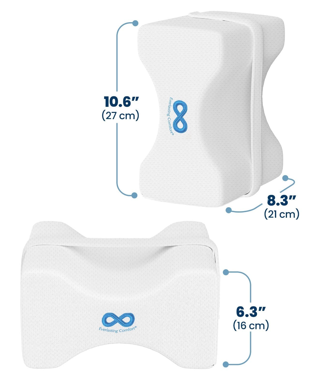 Memory Foam Knee Pillow for Side Sleepers   Sciatica Pain Relief, Adjustable Str2