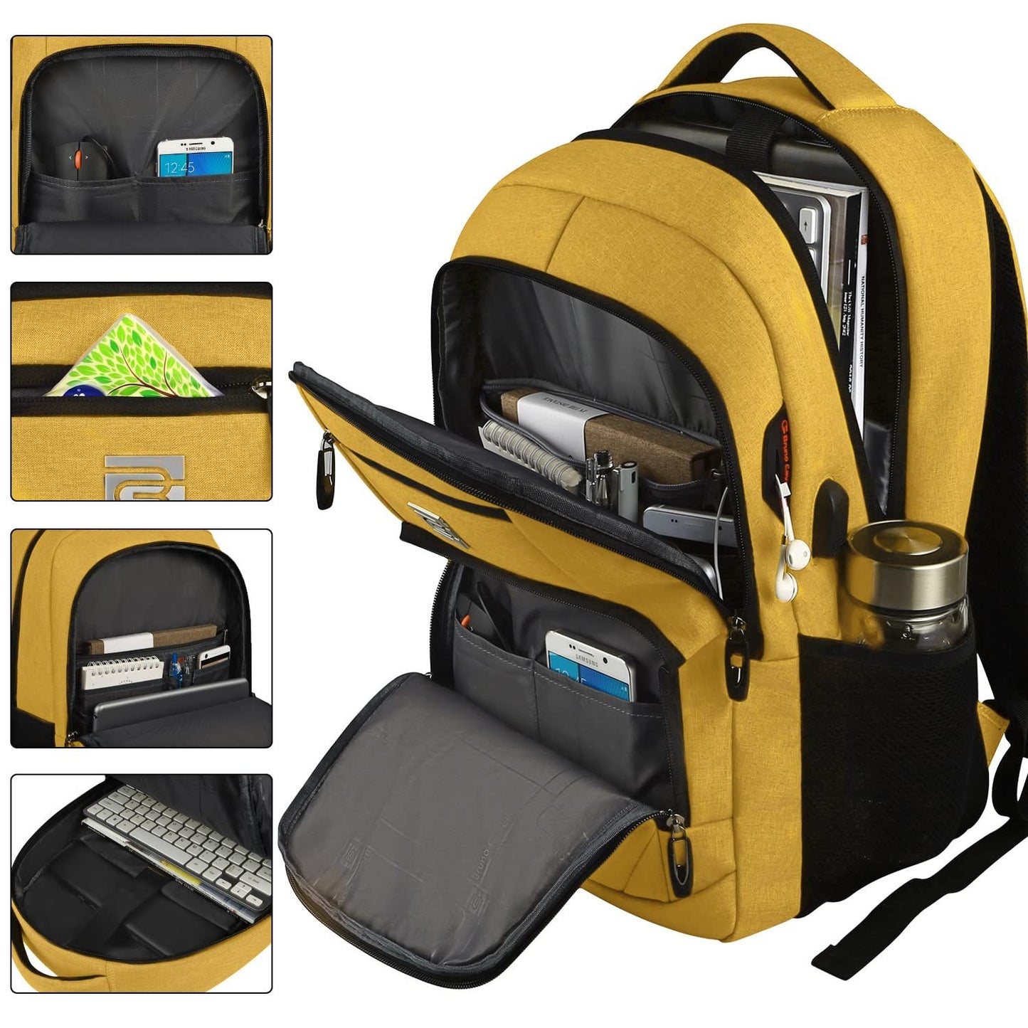 Slim Anti Theft Laptop Backpack for Business Travel & College   Stylish & Functi2