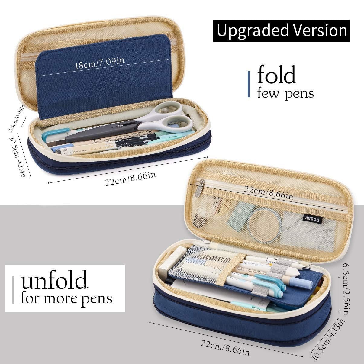 Large Capacity Pencil Case   Big Storage Organizer for Office, College & School2