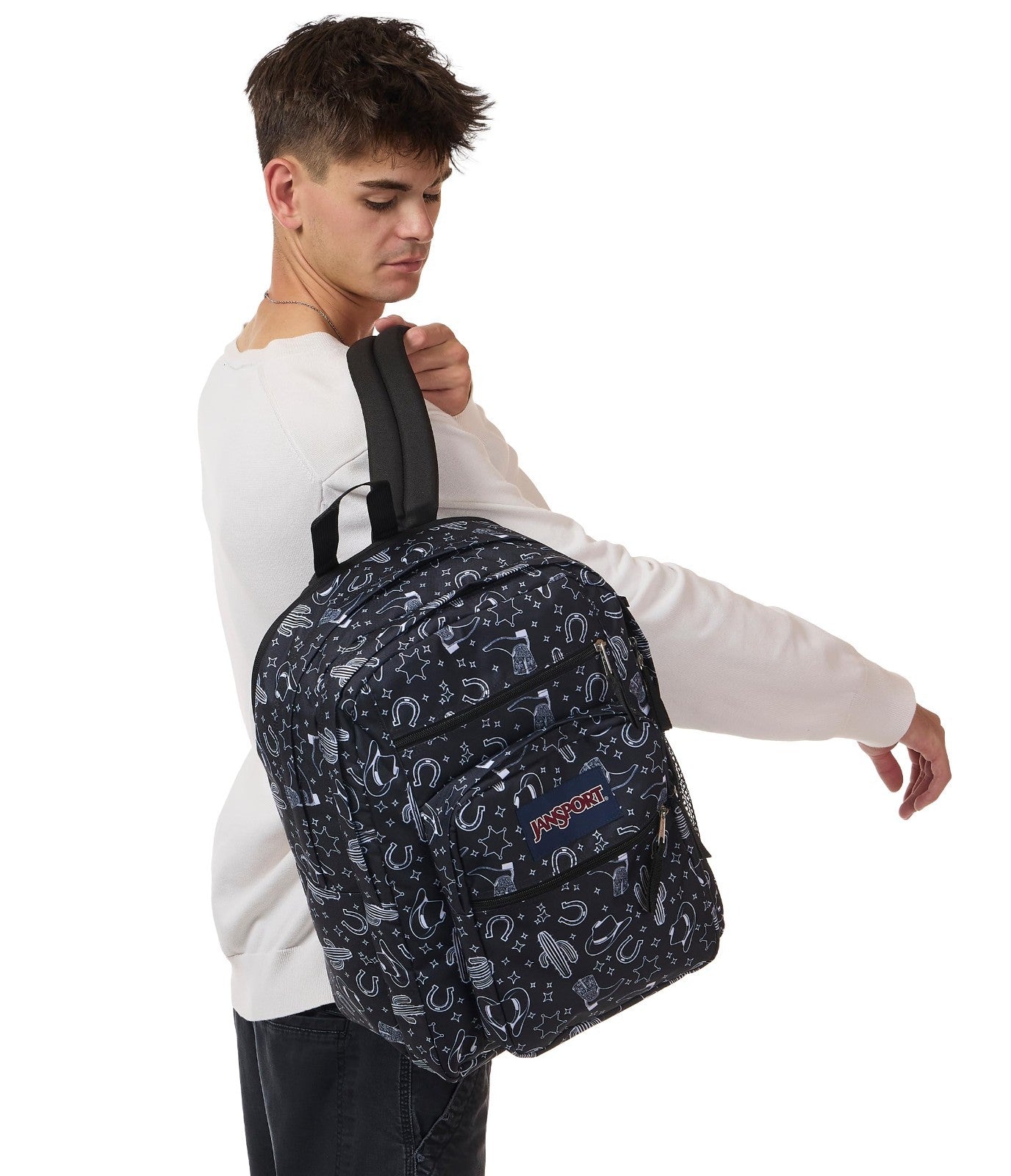 Laptop Backpack for 15" Laptop, Ergonomic Straps, 2 Compartments, Haul Handle5