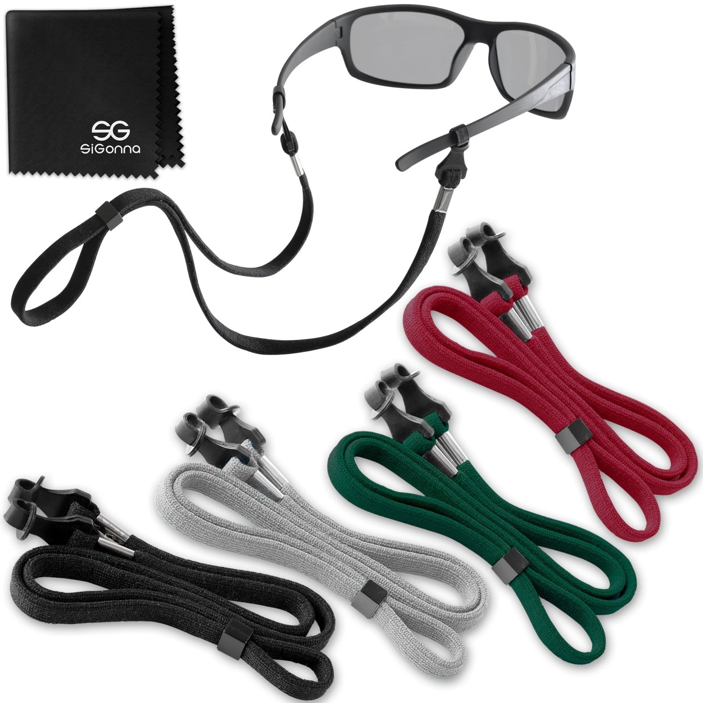 Eyeglass Strap Holder - 4 Pcs Neck Lanyard Cords for Men & Women - Sunglasses Re1