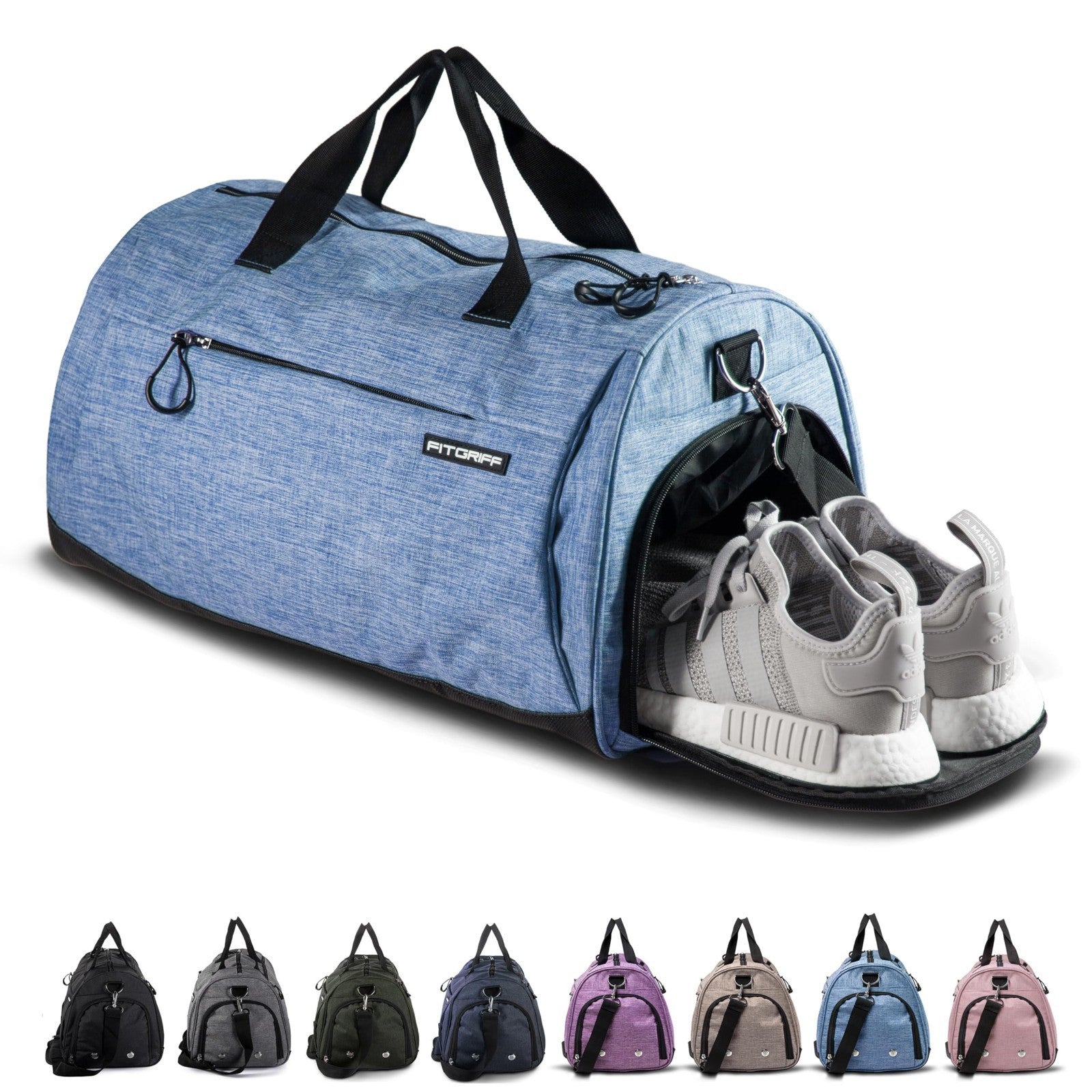 Versatile Gym Duffle Bag with Shoe & Wet Compartment for Travel, Sports & Fitnes1