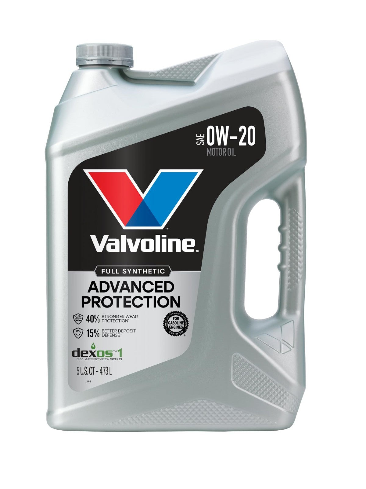 Full Synthetic 0W 20 Motor Oil, Advanced Engine Protection, 5 Quart   High Milea0