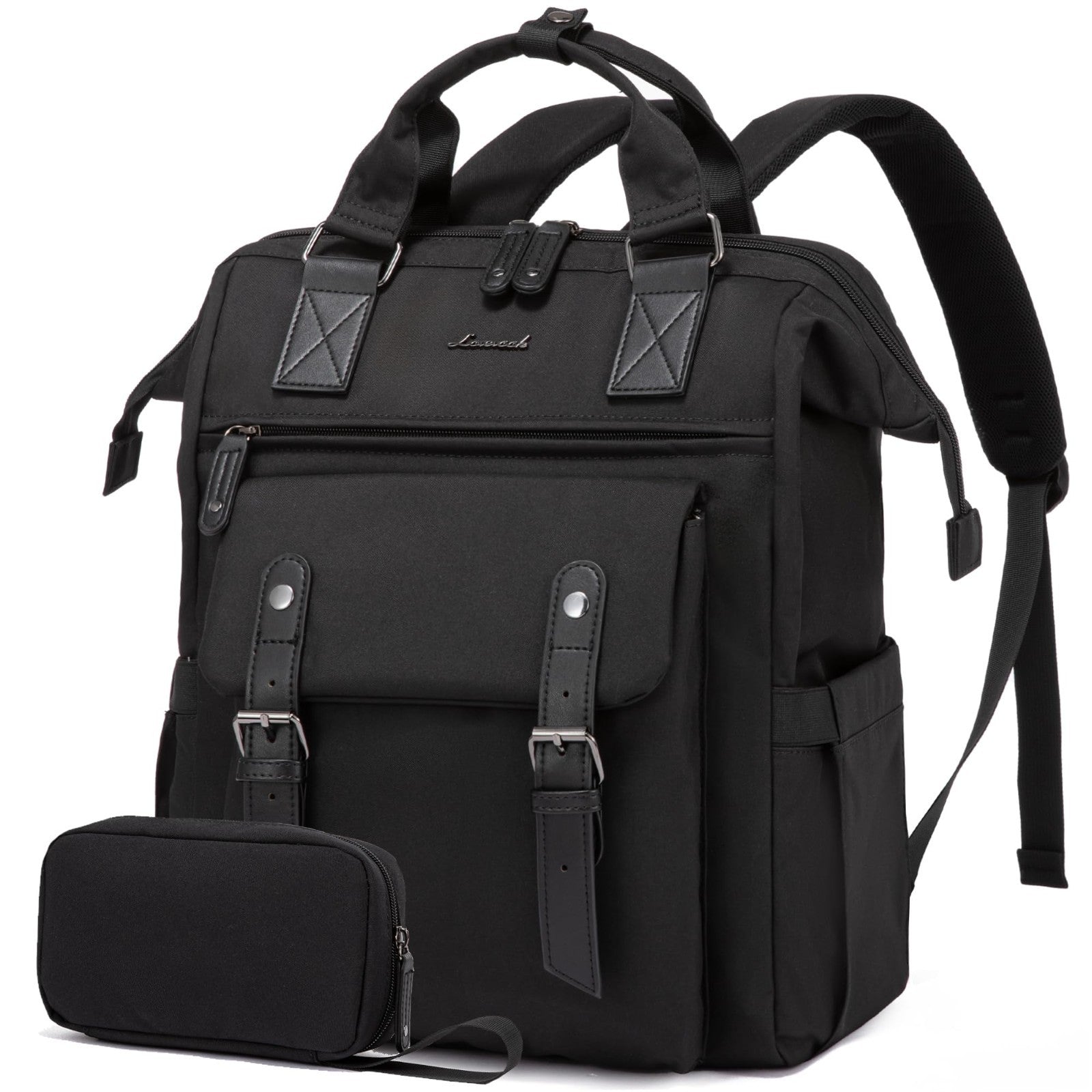 Stylish 15.6" Laptop Backpack for Women, Large Capacity Work & Travel Bag, Water1