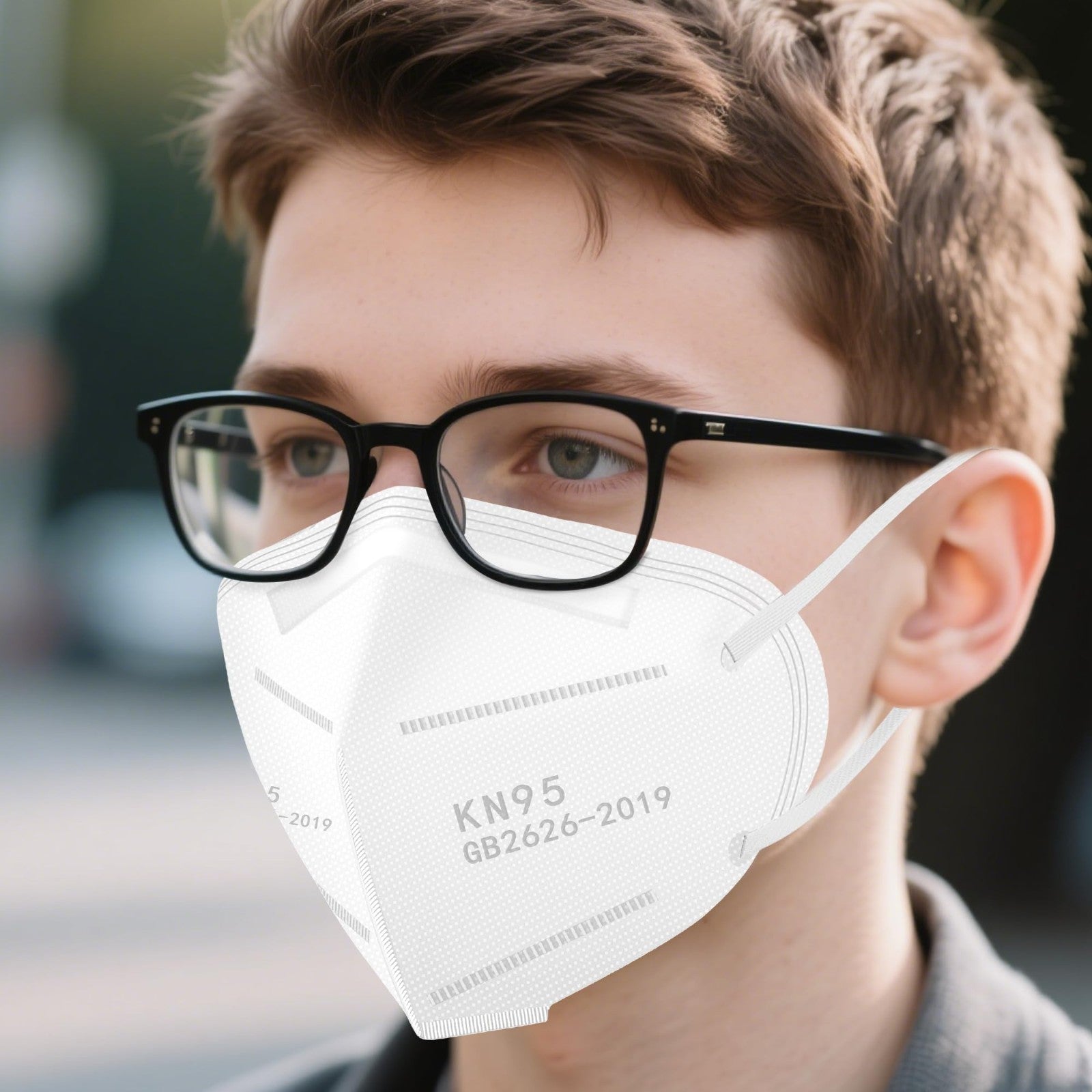 100 Pack KN95 Face Masks   Breathable Disposable Dust Masks for Adults, White5