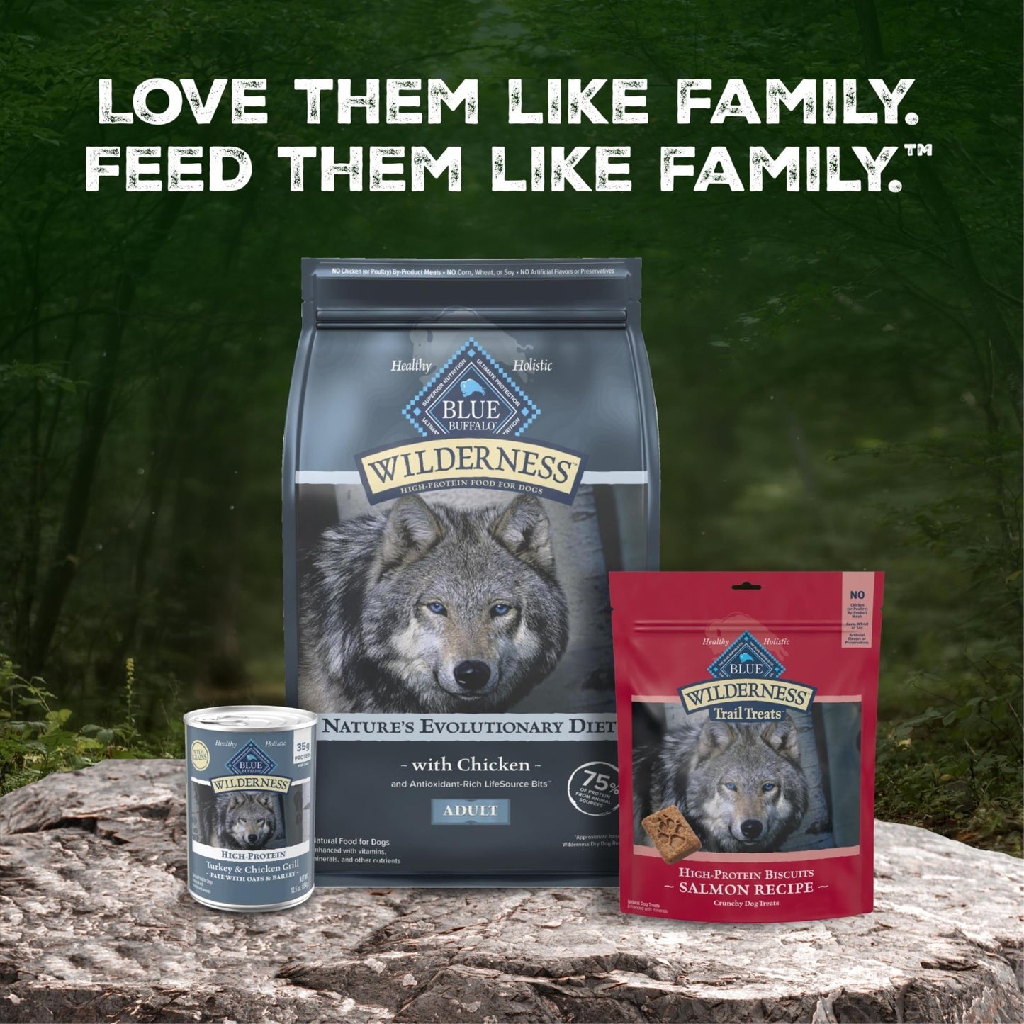 High Protein Chicken & Wholesome Grains Dry Dog Food, 28lb   Grain Free, Natural8