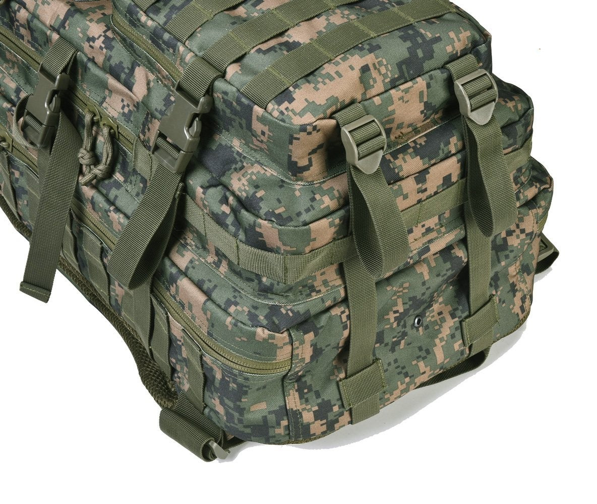 Large Military Tactical Backpack   3 Day Assault Pack, Molle Bag, Woodland Camo5
