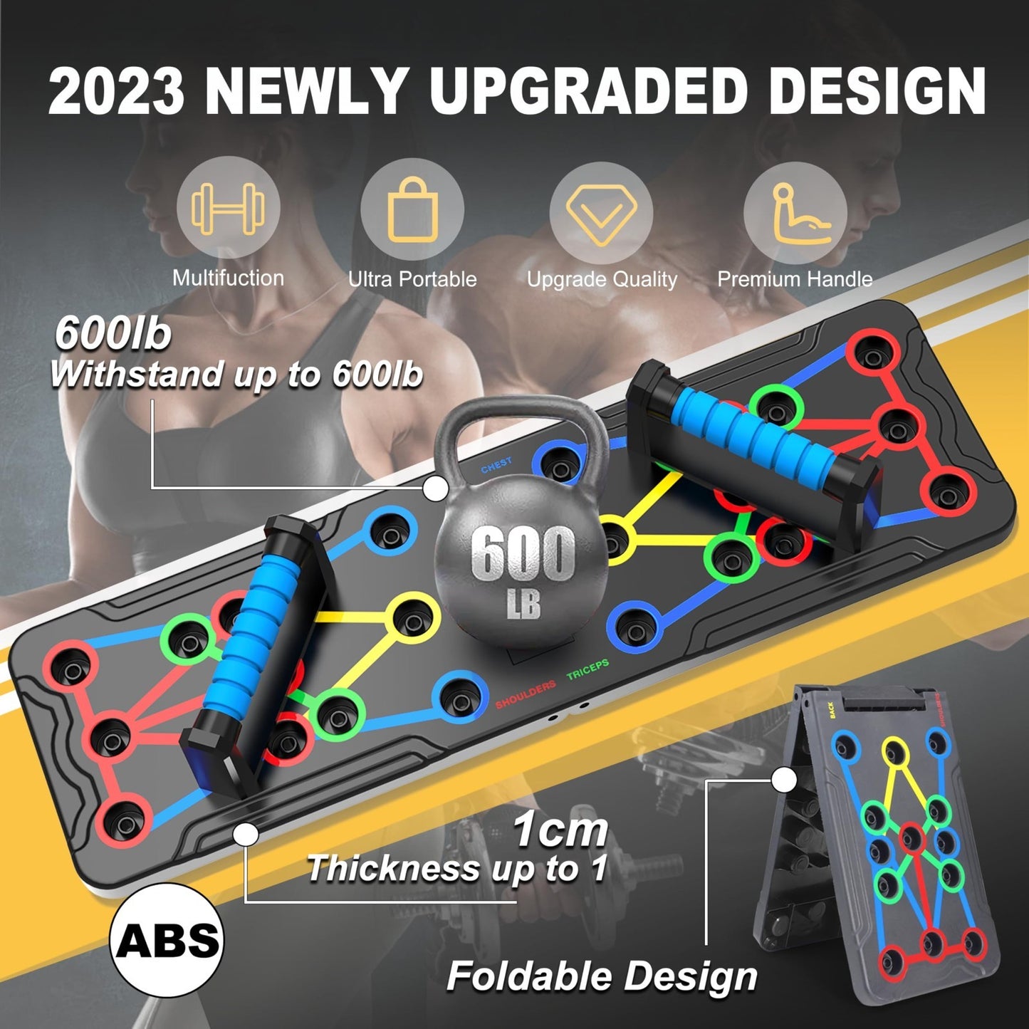 15 in 1 Push Up Board   Multi Functional Home Workout Equipment for Chest & Musc5