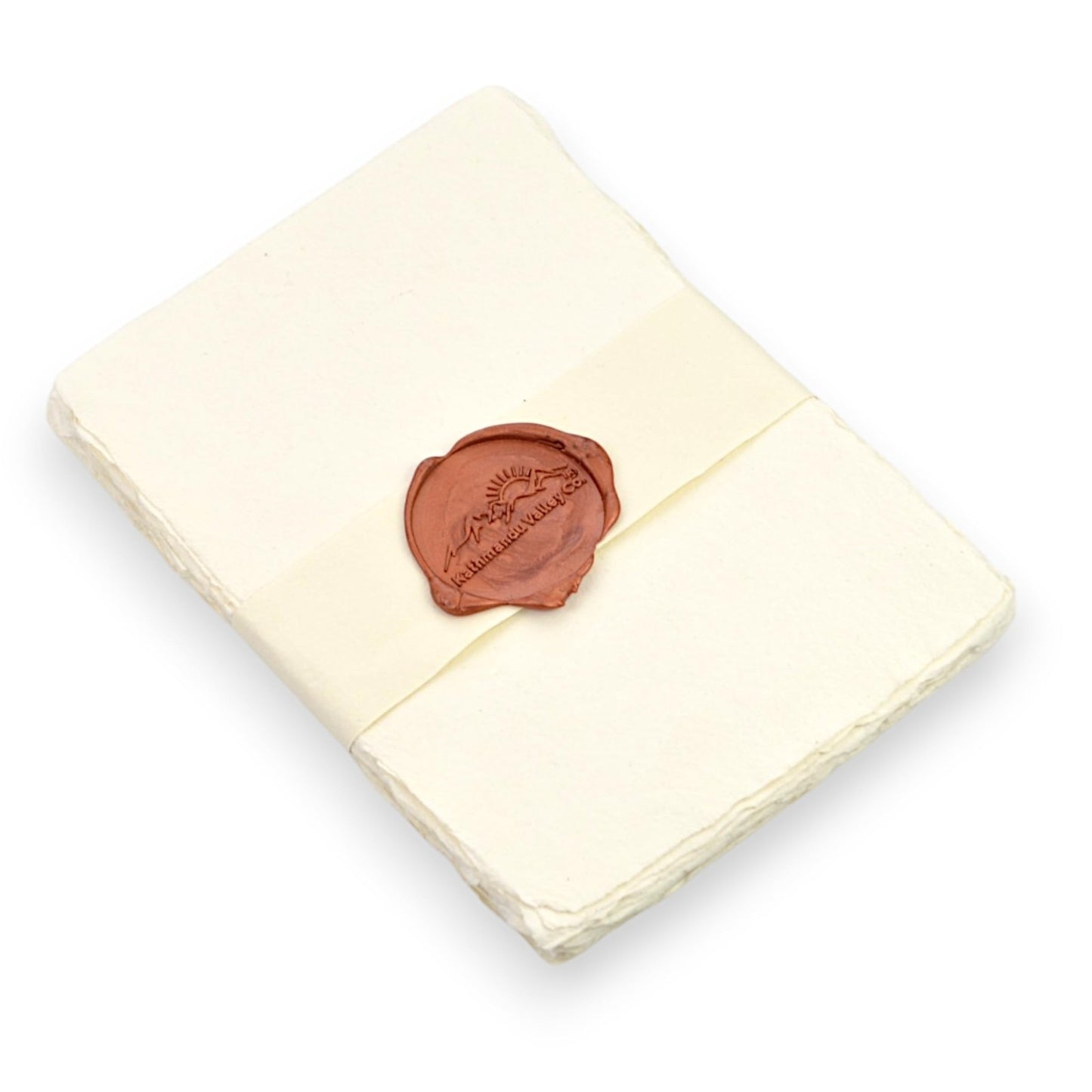 5x7 Off-White Deckle Edge Cotton Card Stock, 25 Pack - Vintage Handmade 200 GSM1