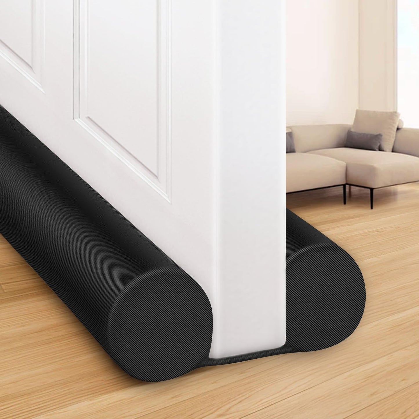 Large Twin Door Draft Blocker Seal 38"   Under Door Gap Filler, Noise Stopper8