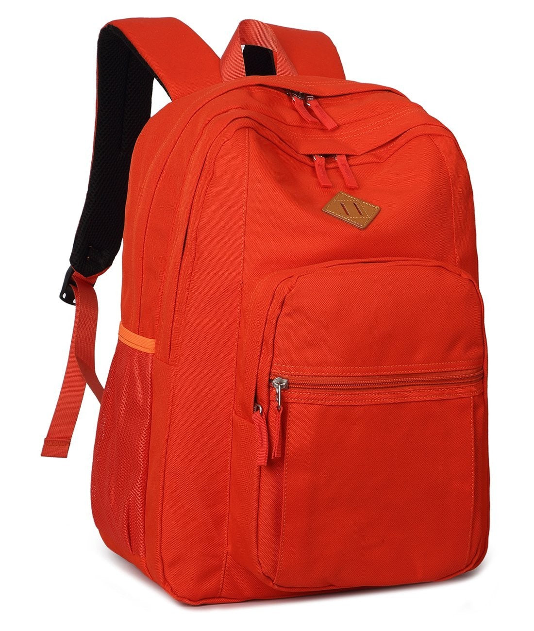 Water Resistant Travel Backpack for Women & Men   Classic College Bookbag (Orang3
