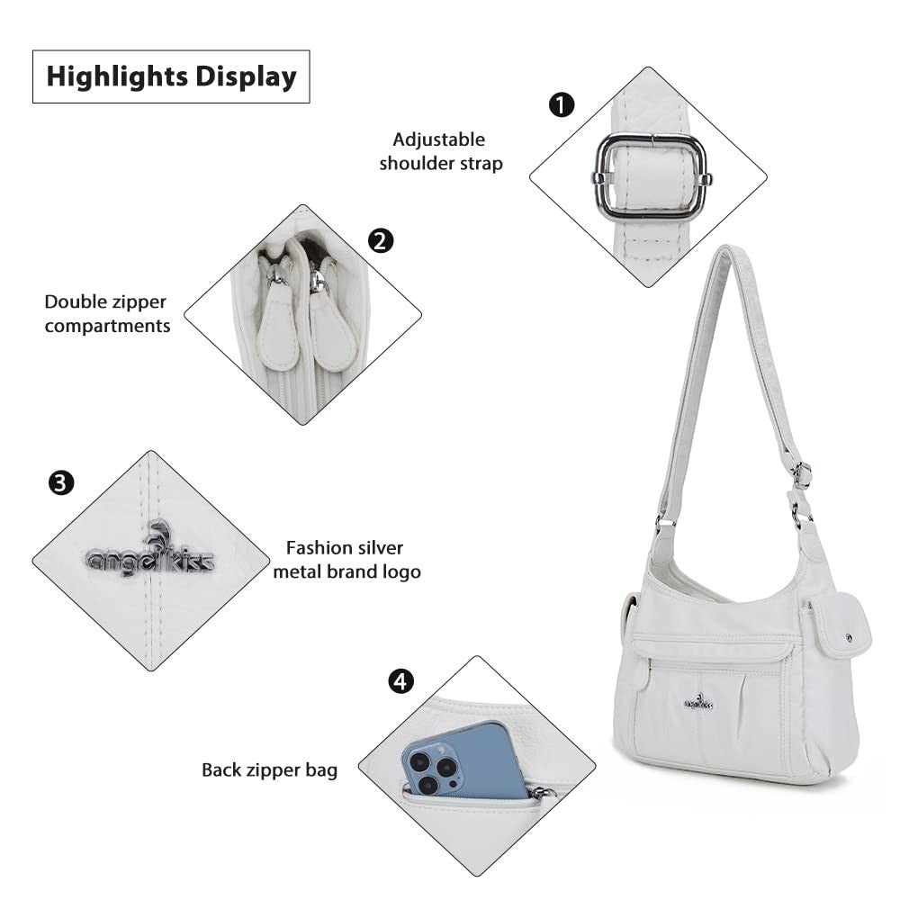 Stylish Crossbody Bags for Women   Medium Faux Leather Shoulder Handbags & Purse4