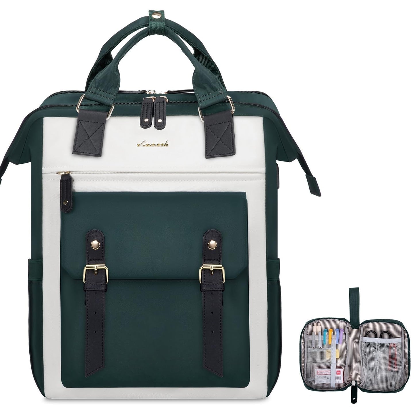 Spacious Water Resistant Laptop Backpack for 17.3" Laptops, Anti Theft Travel Ba4