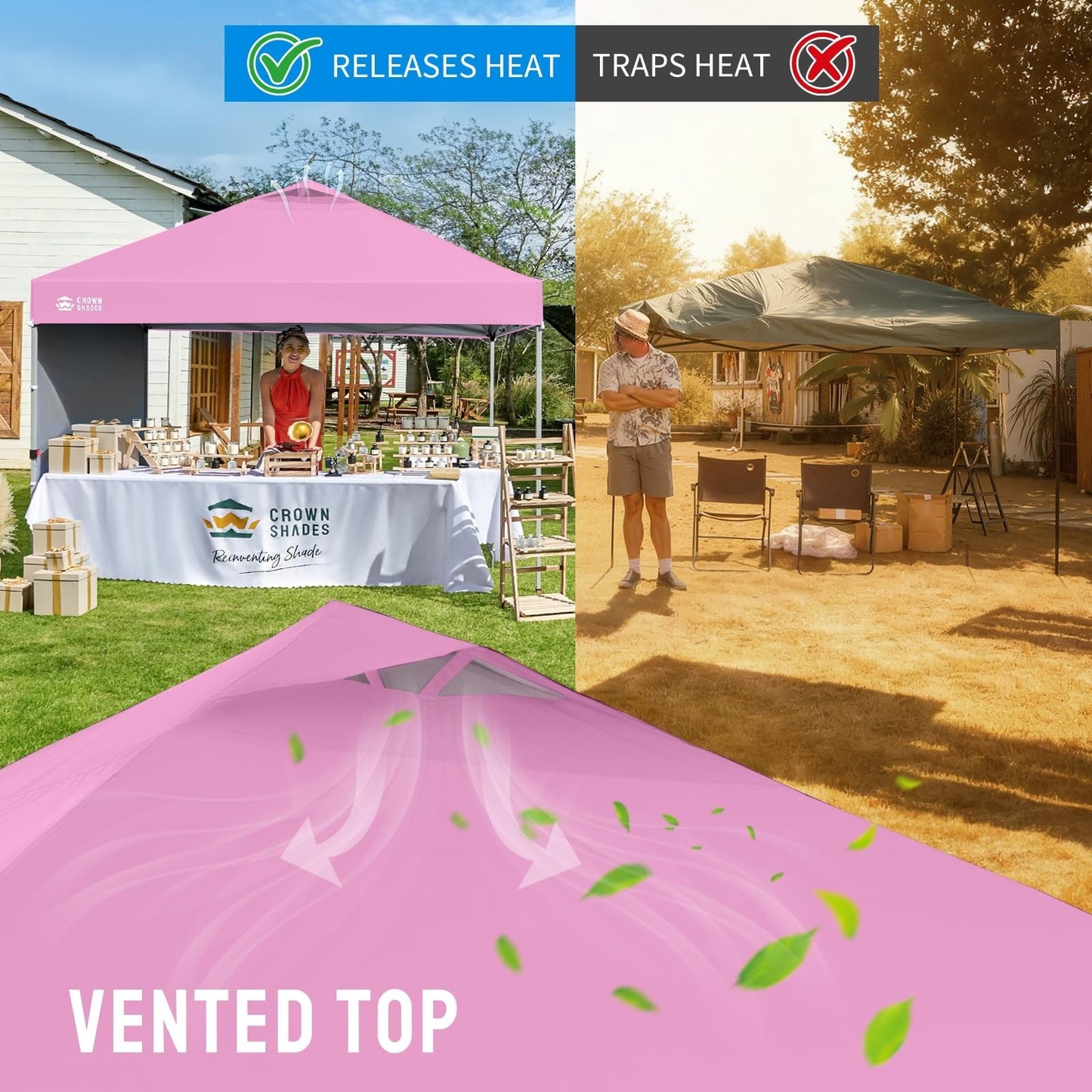 10x10 Pop Up Canopy Tent with Side Wall   Easy Setup Outdoor Gazebo, Sun Shade f6