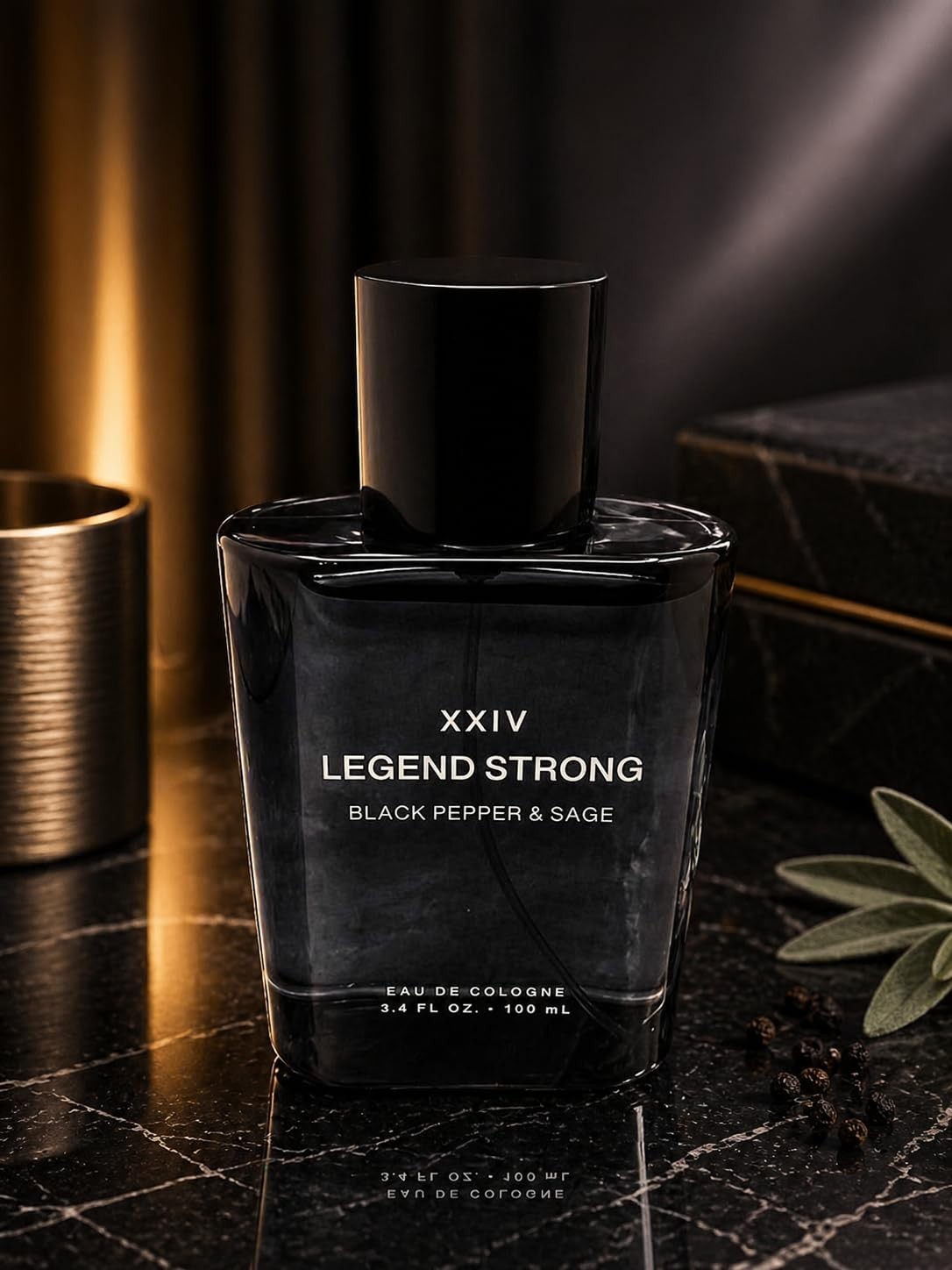 Strong Eau de Parfum for Men 3.4 oz - Long-Lasting Masculine Scent, Black Pepper1