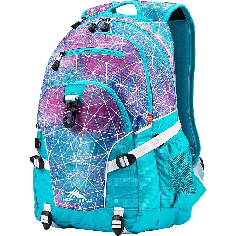 Versatile Travel & Work Backpack, Tablet Sleeve, One Size, Sequin Bluebird Desig1