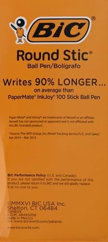 60 Count Black Ballpoint Pens, Medium Point 1.0mm, Comfortable Grip, Pack of 212