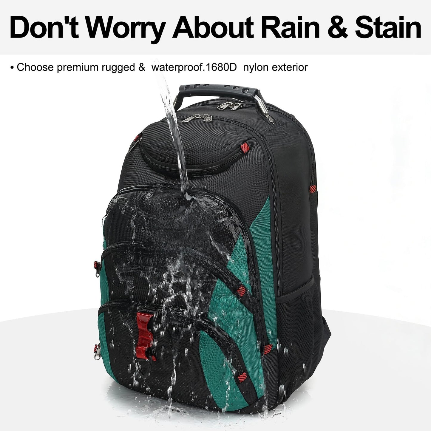 17.3" Laptop Backpack, Waterproof Travel Bag with USB Port, Anti Theft Work Book5