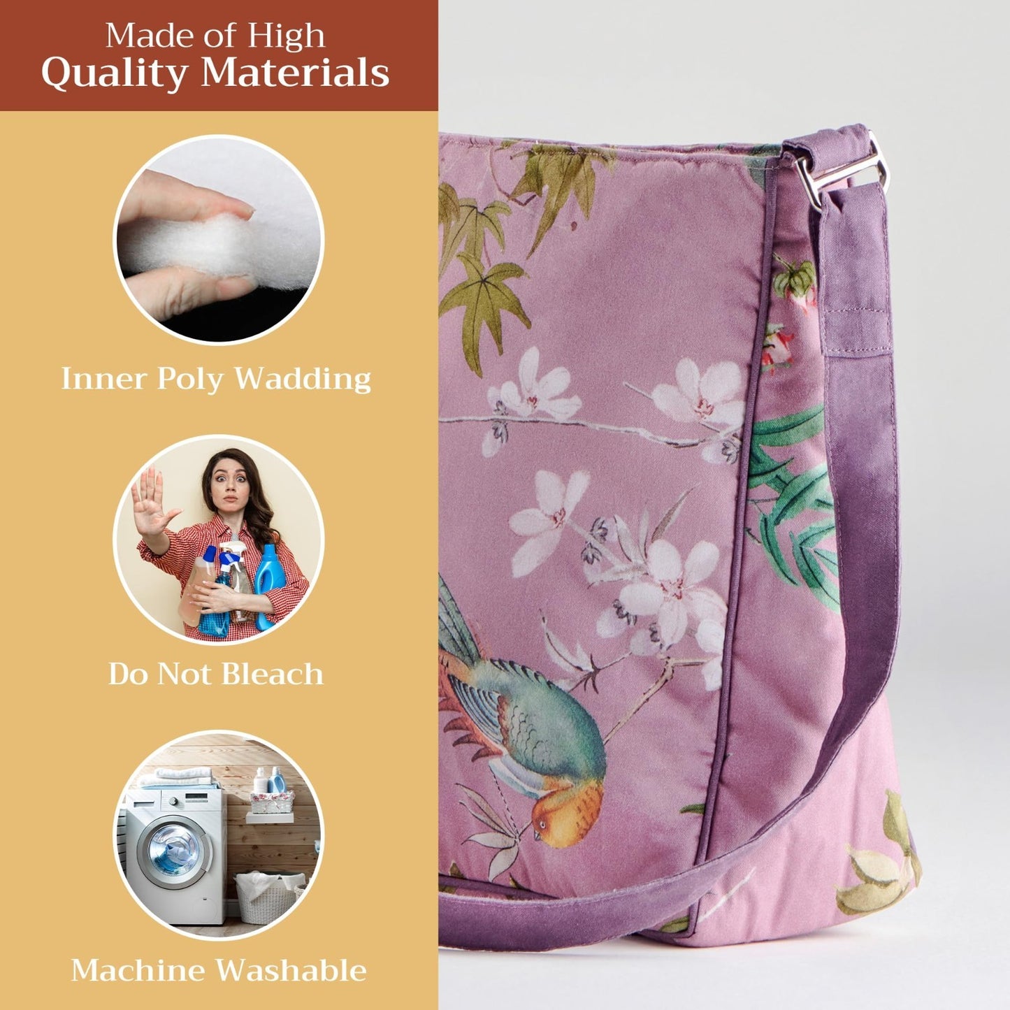 Stylish Cotton Shoulder Bag for Women   Versatile Handbag, Everyday Use, Fashion4