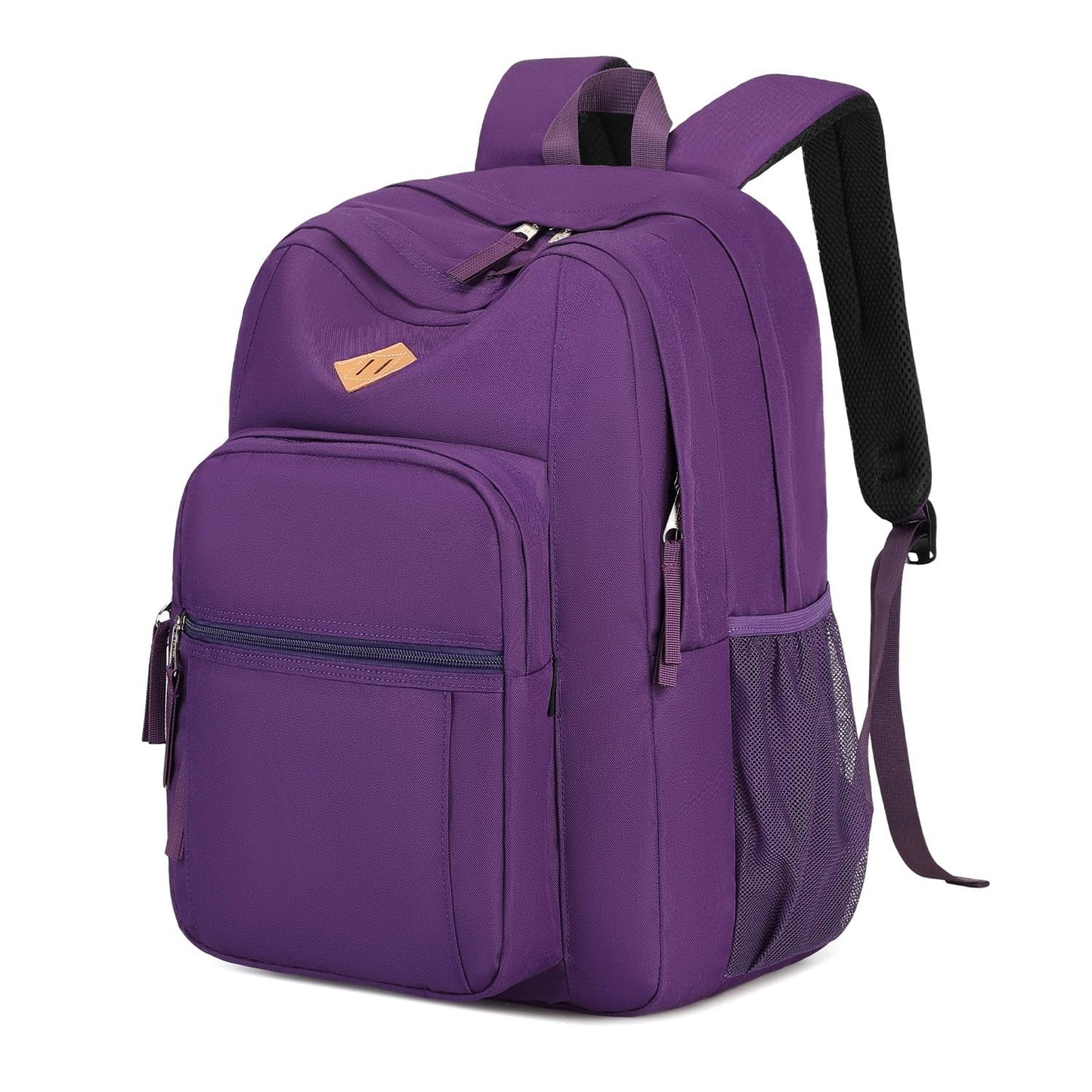 Large Water Resistant Girls Backpack   Solid Color School Bag for College Women1