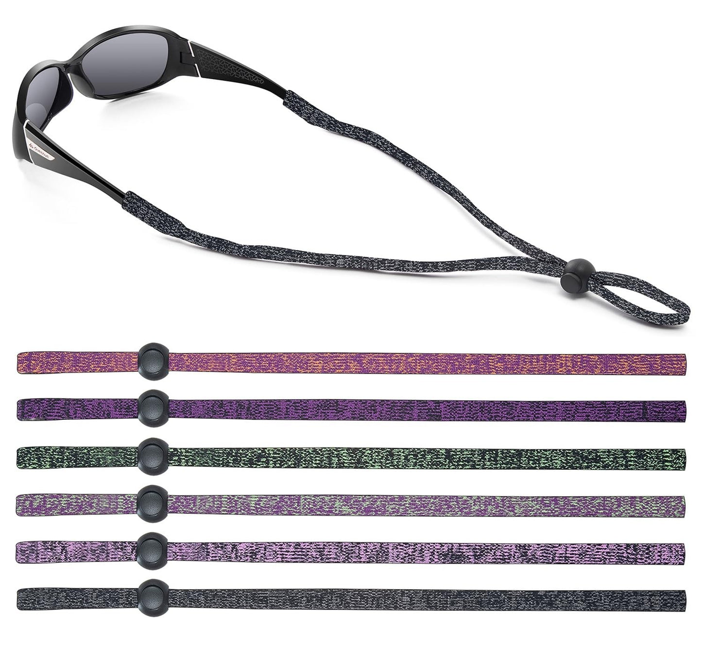 6-Pack Universal Eyeglass Lanyard - Eyewear Retainer Cord for Reading, Sports &1