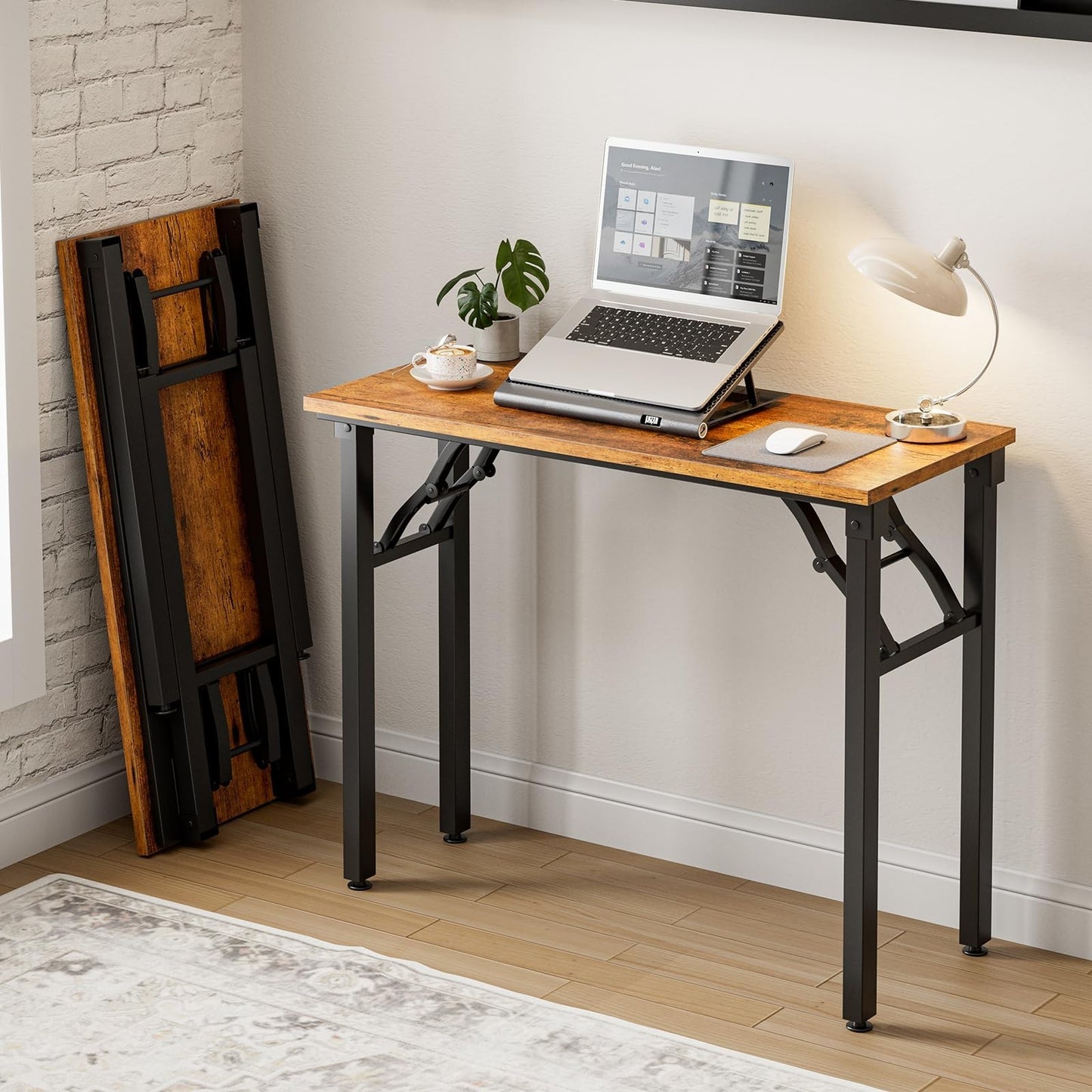 Compact Folding Laptop Desk – 35.8" Portable Table for Small Spaces, Easy Storag1