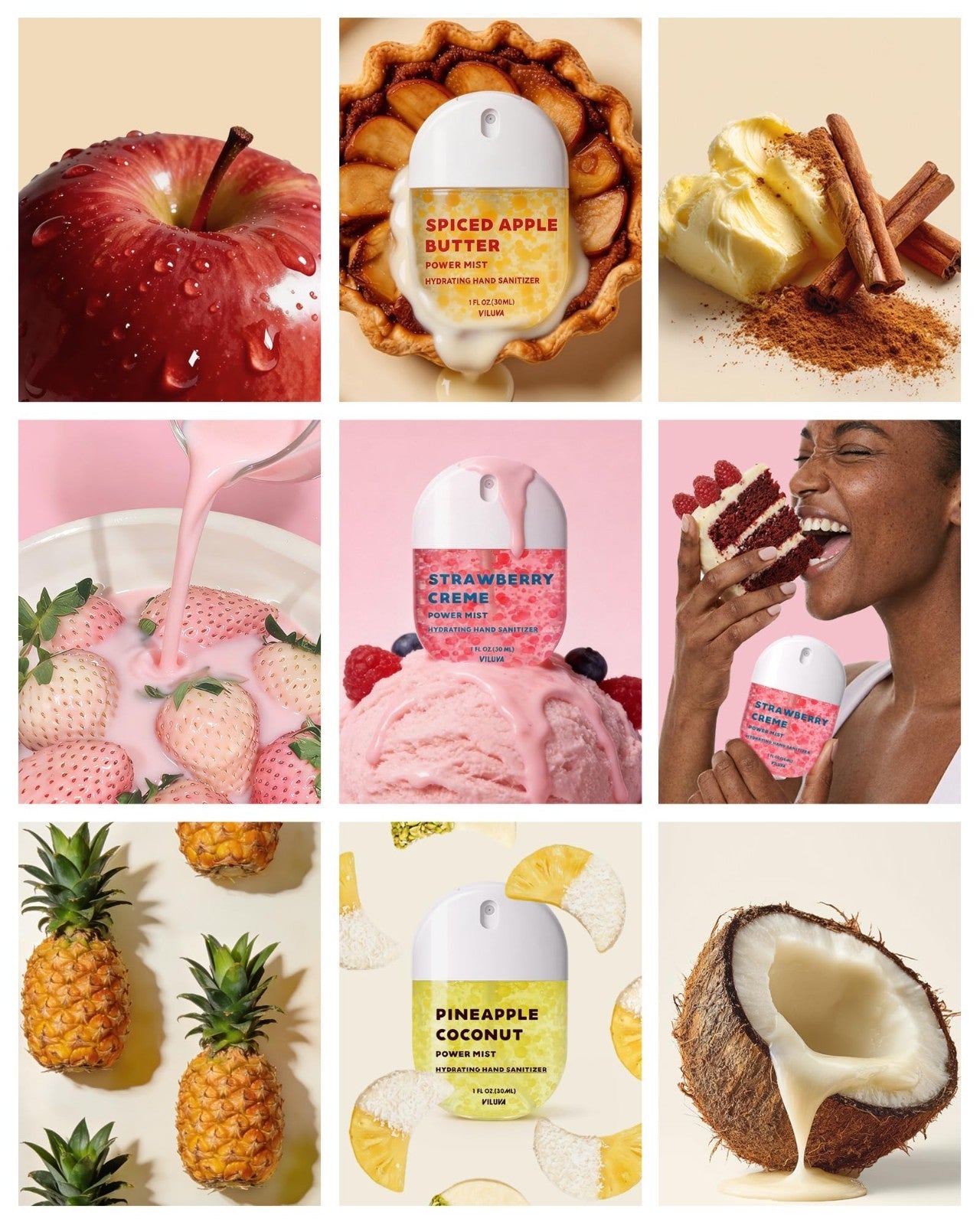 Alcohol-Free Hydrating Hand Sanitizer Spray - Travel Size, Moisturizing Mist, Se2