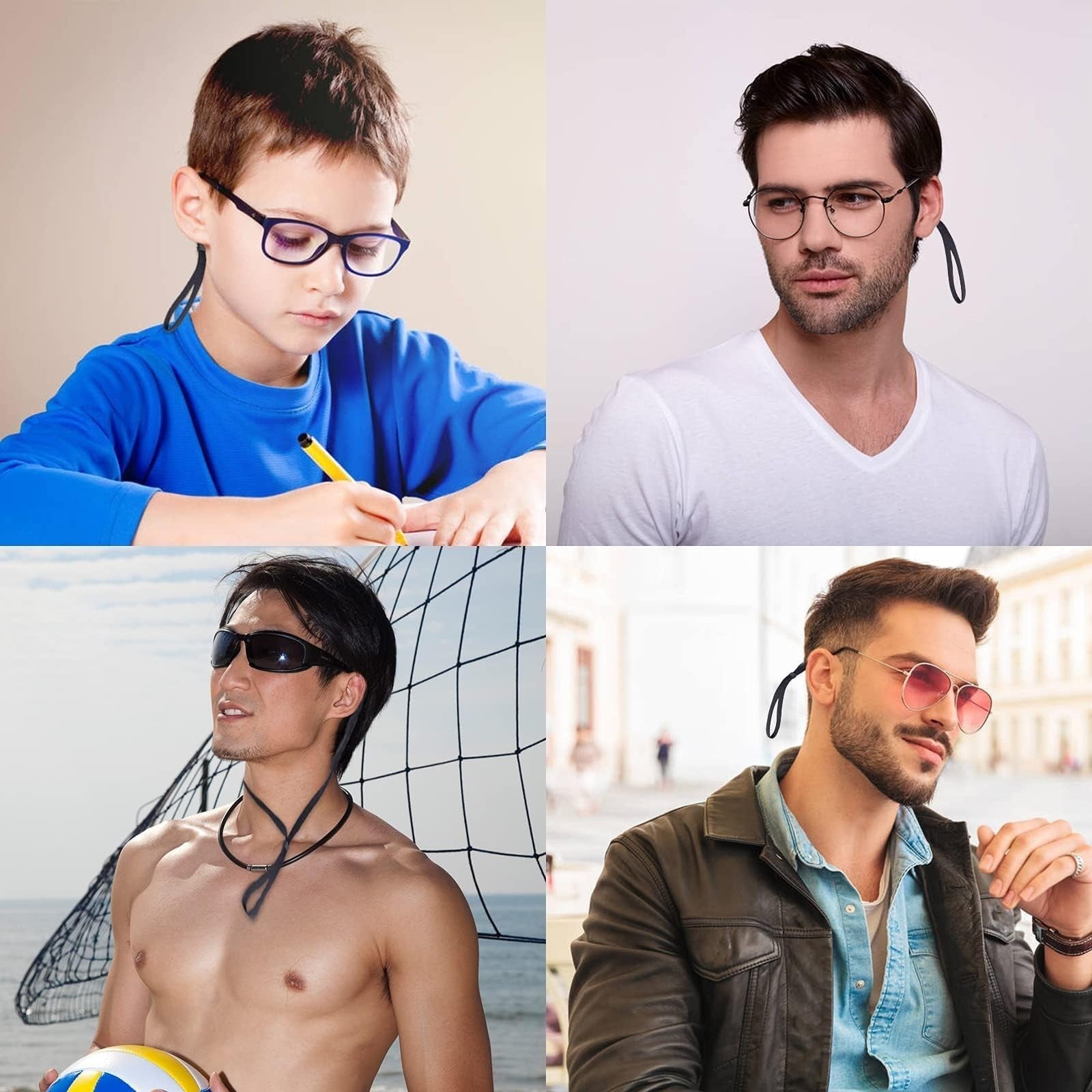 10 Pack Adjustable Eyeglass Holder Lanyard, Universal Neck Strap for Glasses & S5