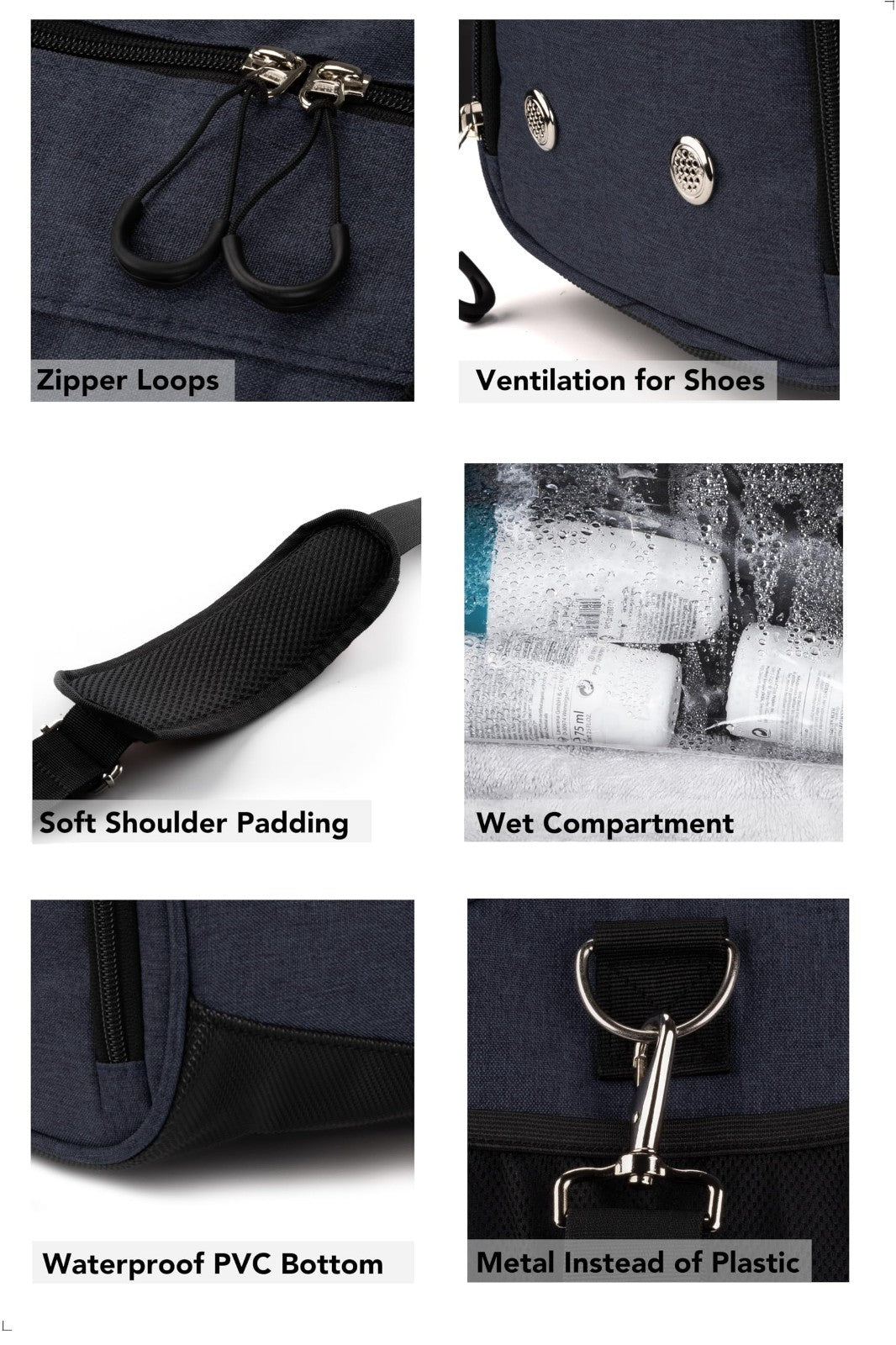 Gym Duffle Bag with Shoe & Wet Compartment - Travel, Sports, Fitness & Workout2