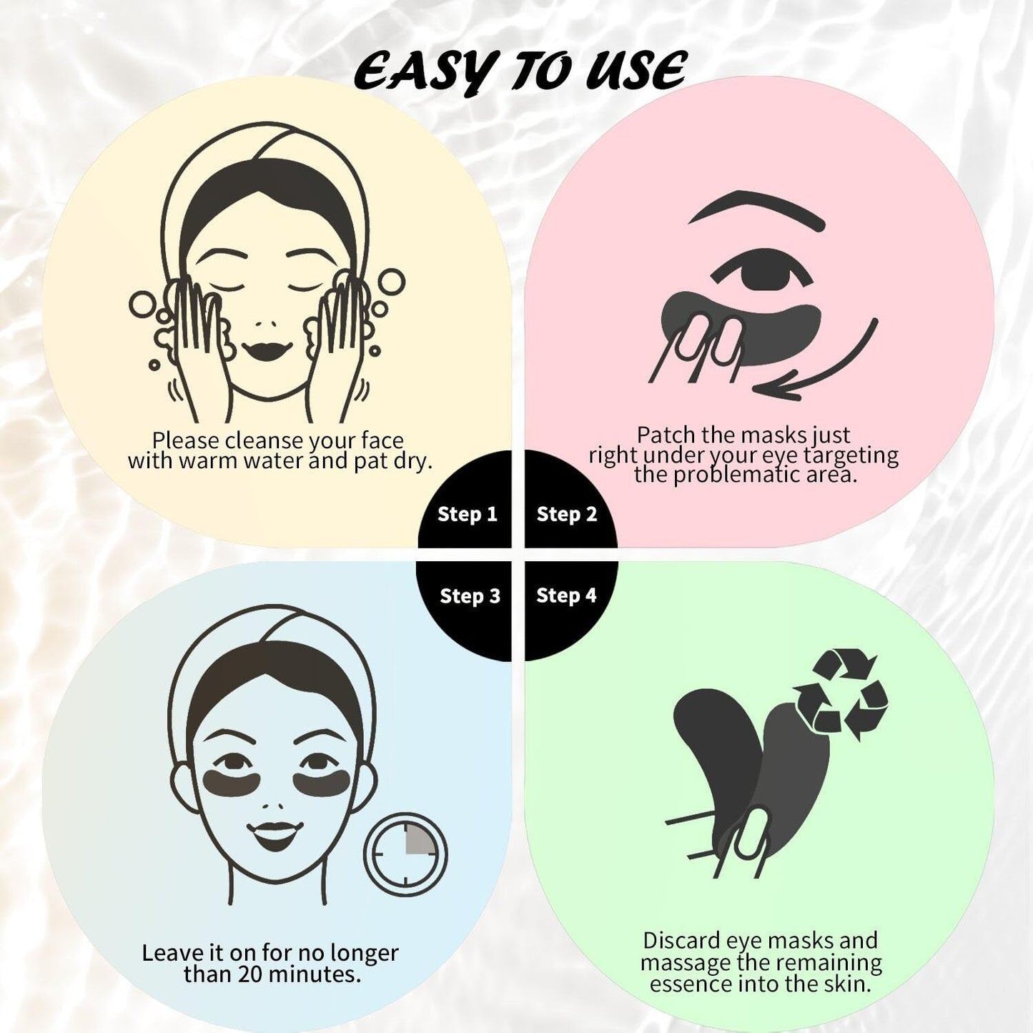 Caffeine Under Eye Patches (30 Pairs) - Reduce Dark Circles, Puffiness & Wrinkle6