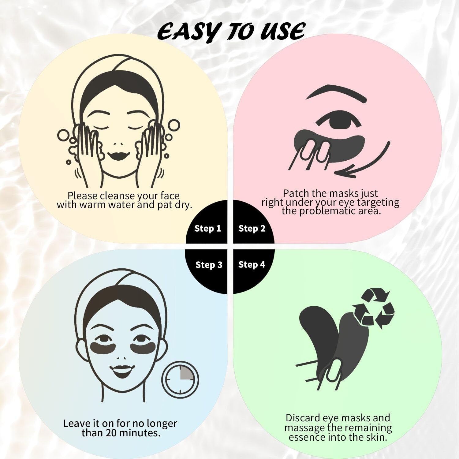 Caffeine Under Eye Patches (30 Pairs) - Reduce Dark Circles, Puffiness & Wrinkle6