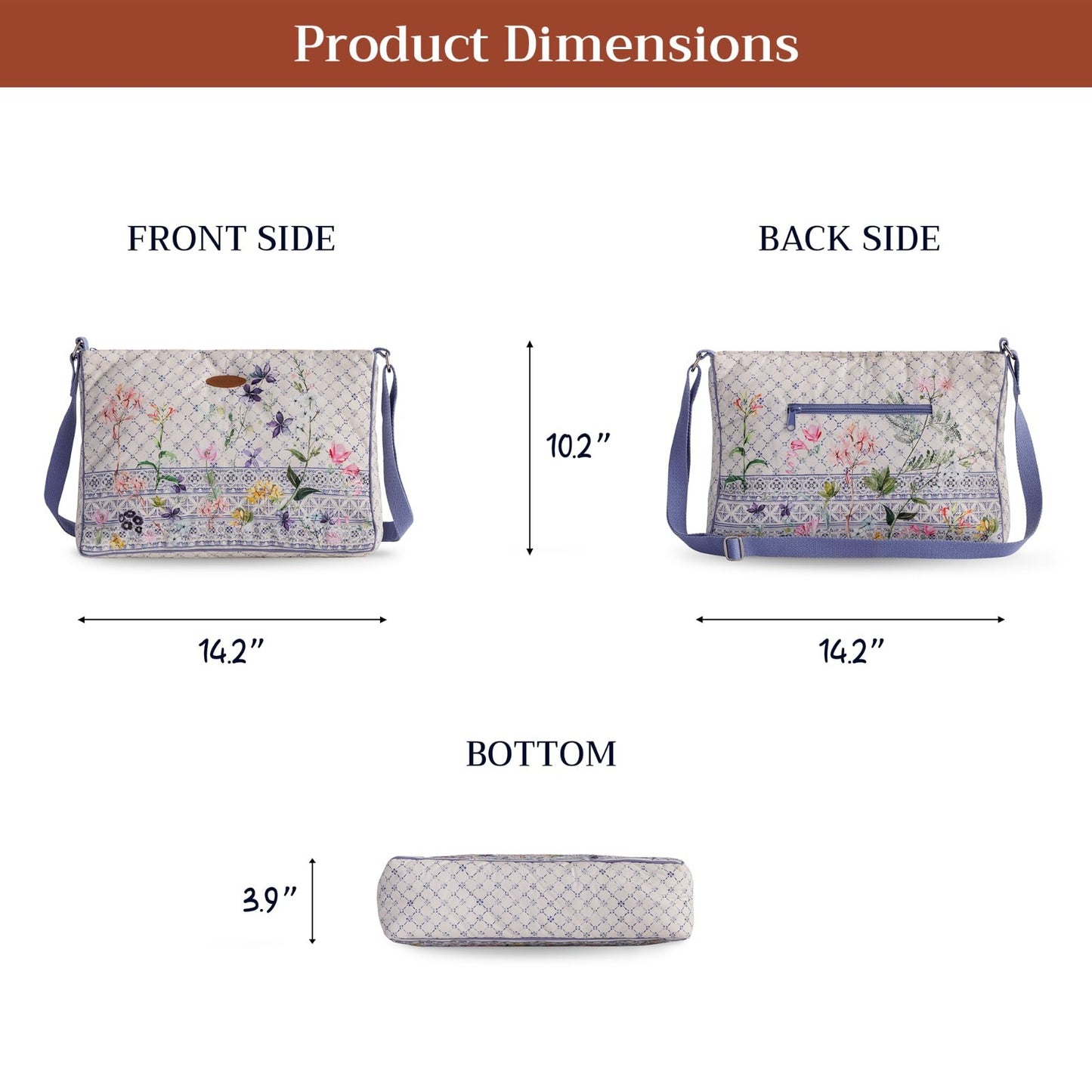 Stylish Women's Cotton Shoulder Handbag   Versatile Tote Bag for Everyday Use3