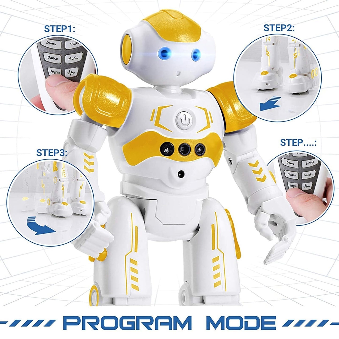 Programmable RC Robot Toy for Kids   Gesture Control, Smart Remote, Birthday Gif6