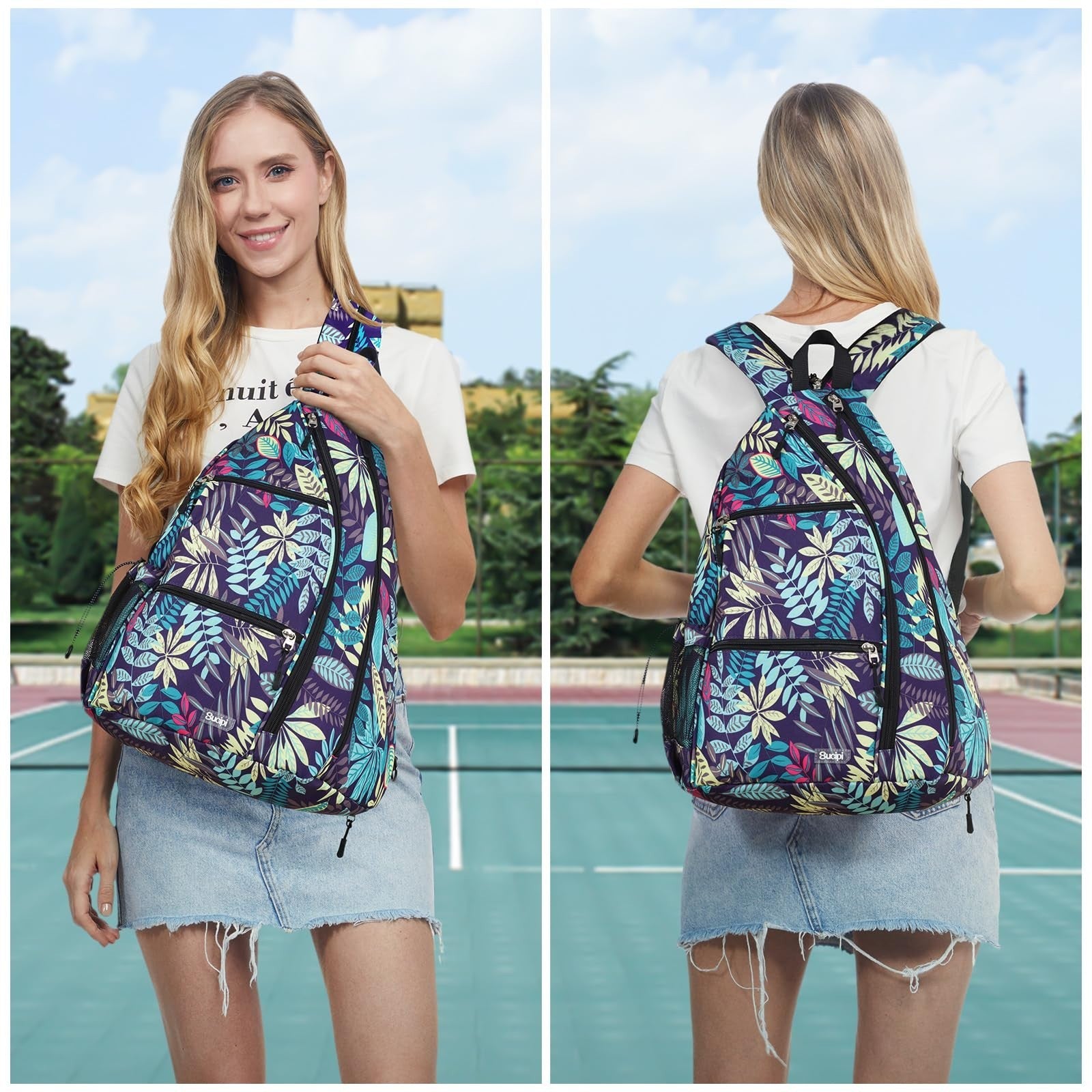 Convertible Pickleball Backpack - Water-Resistant, Large Capacity, Holds 6 Paddl4