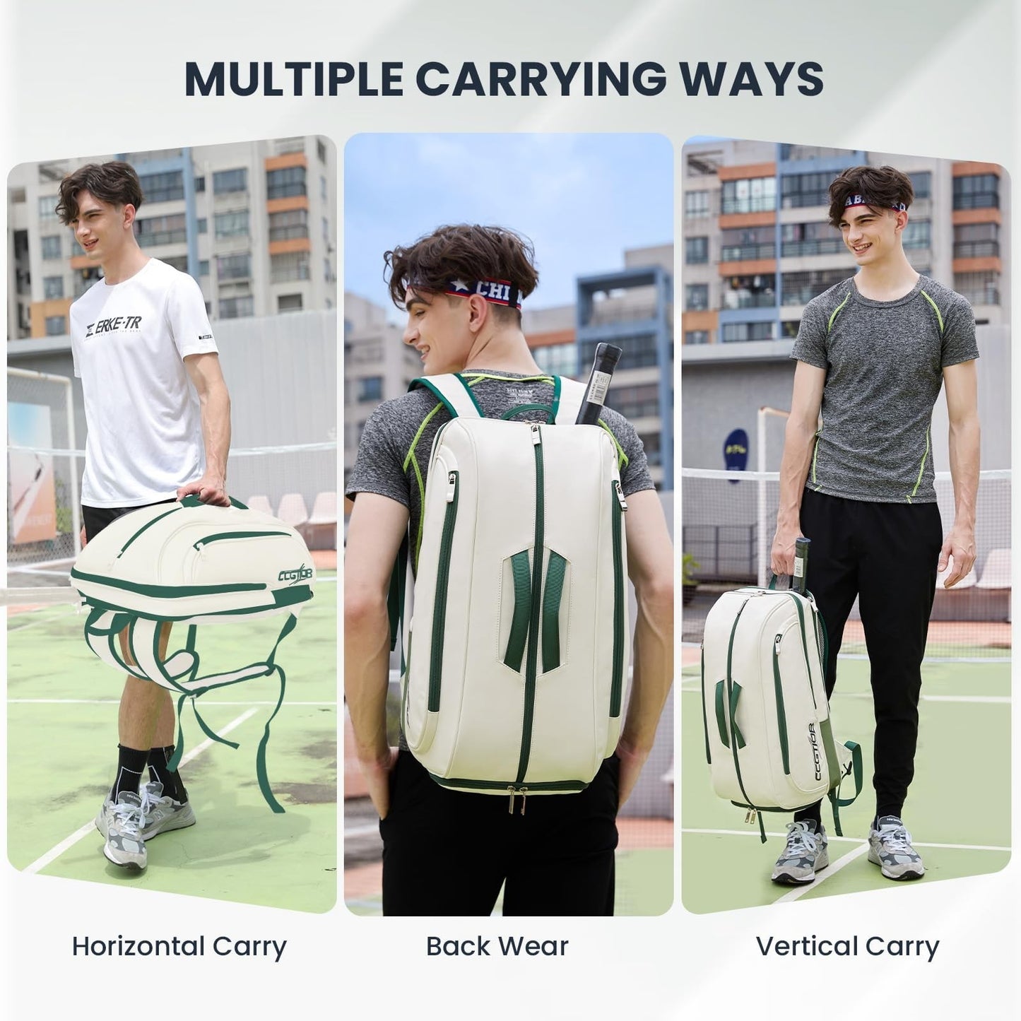 Multi-Functional Tennis & Pickleball Backpack with Shoe Compartment & Laptop Sle6