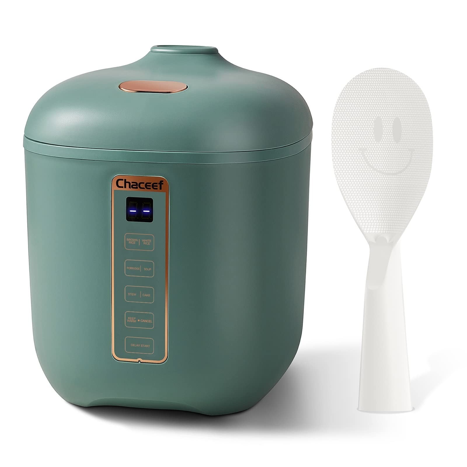 Compact 2-Cup Rice Cooker, Portable Non-Stick Travel Rice Maker, BPA Free, Smart1