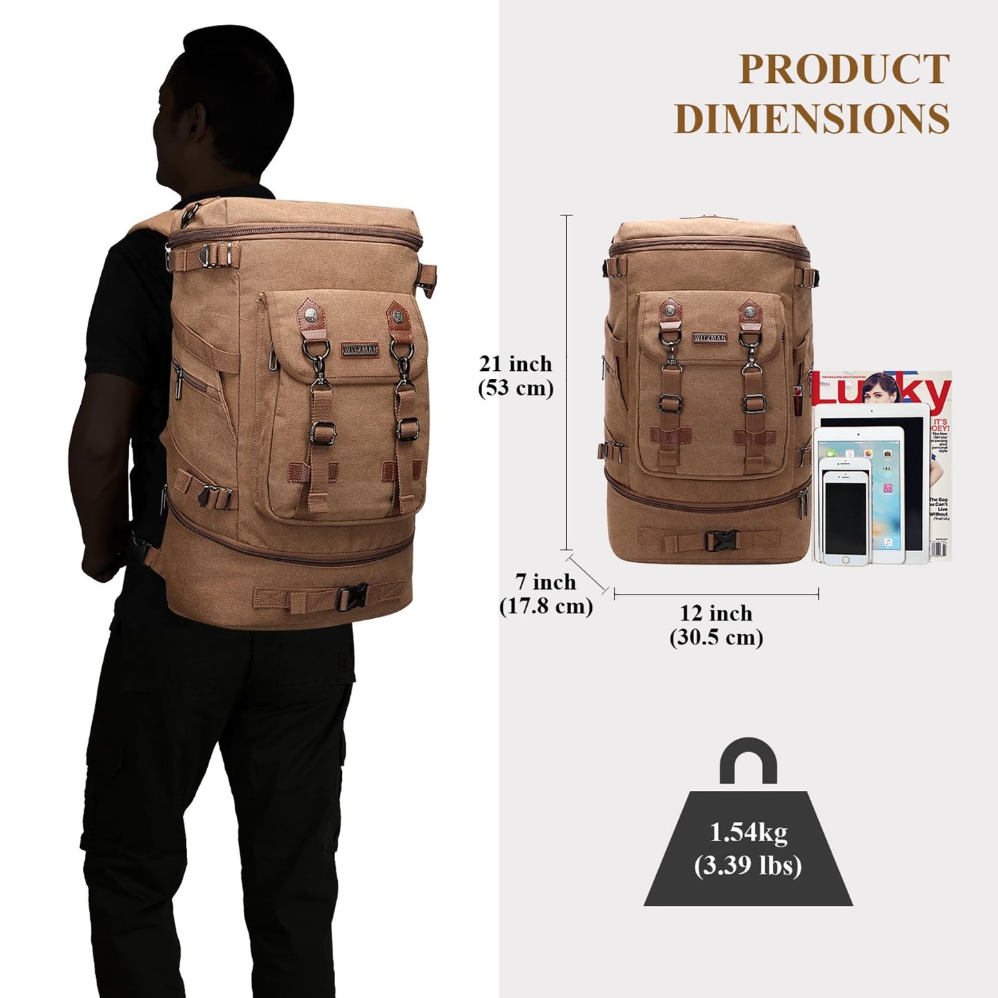Travel Backpack for Men & Women   Airline Approved Carry On, Durable & Stylish5