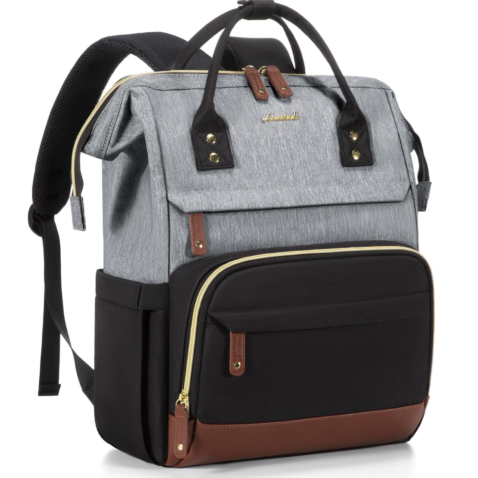 Stylish 15.6" Laptop Backpack for Women, Waterproof College Bookbag, Large Capac1