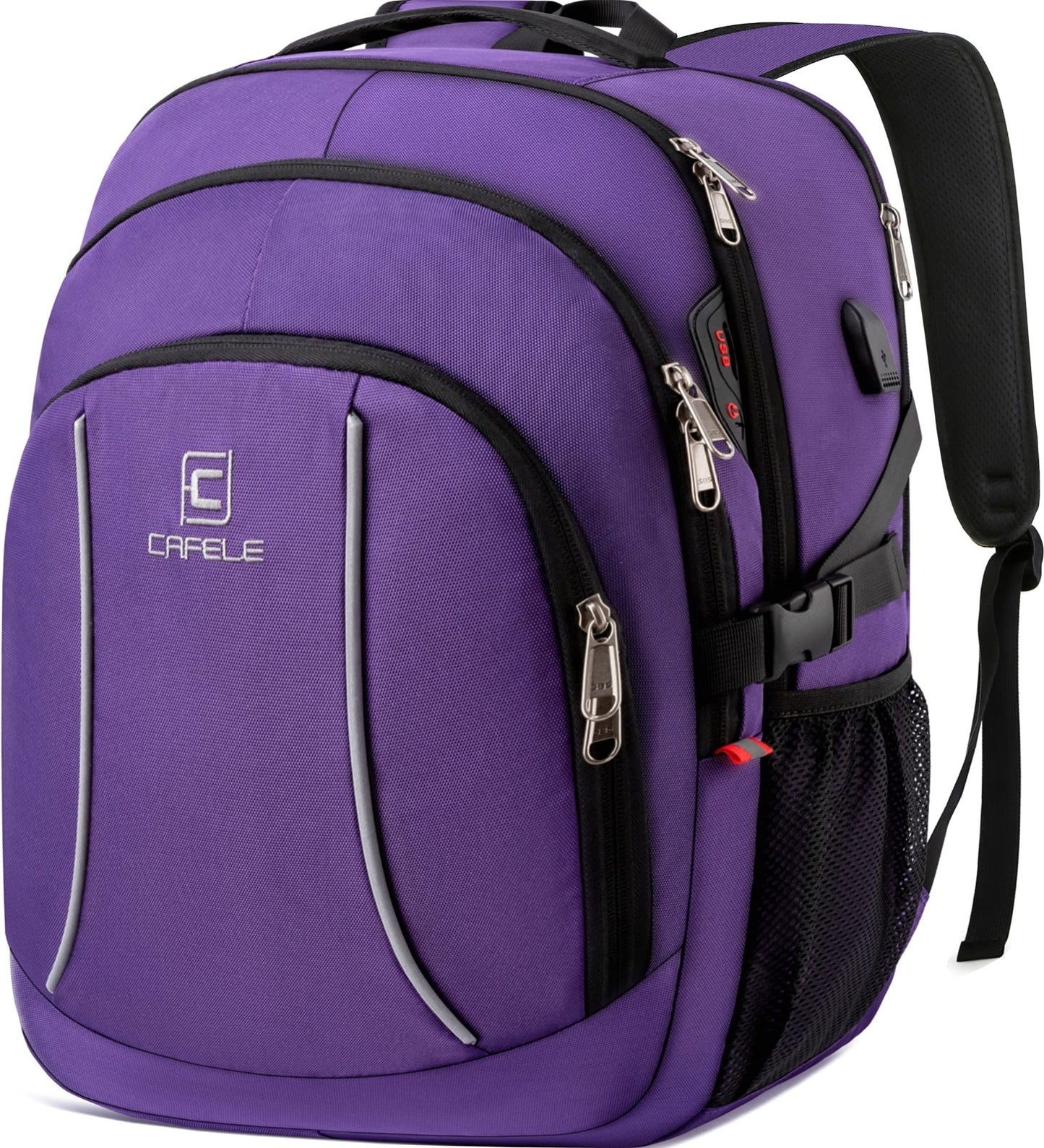 Large Capacity Travel Laptop Backpack 17.3"   RFID Anti Theft, Water Resistant,1