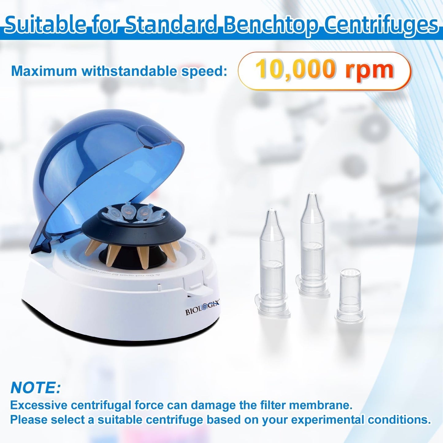 2ml Microporous Filter Column 0.22μm - 25 Sets Lab Filters for Chemical Reagents4