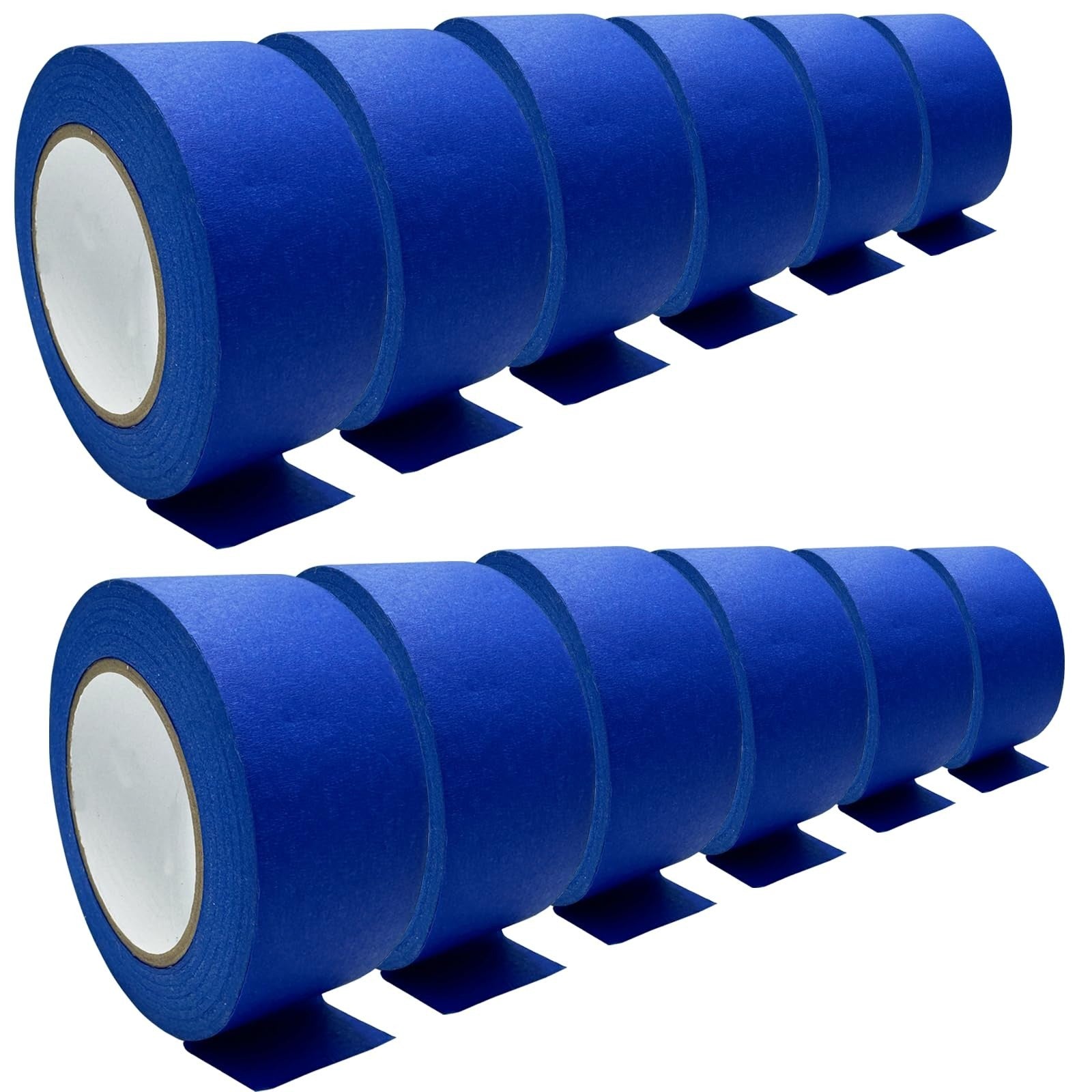 Premium Blue Painters Tape   No Residue, Easy Removal, 12PCS, 1.88" x 60.1 Yd  1