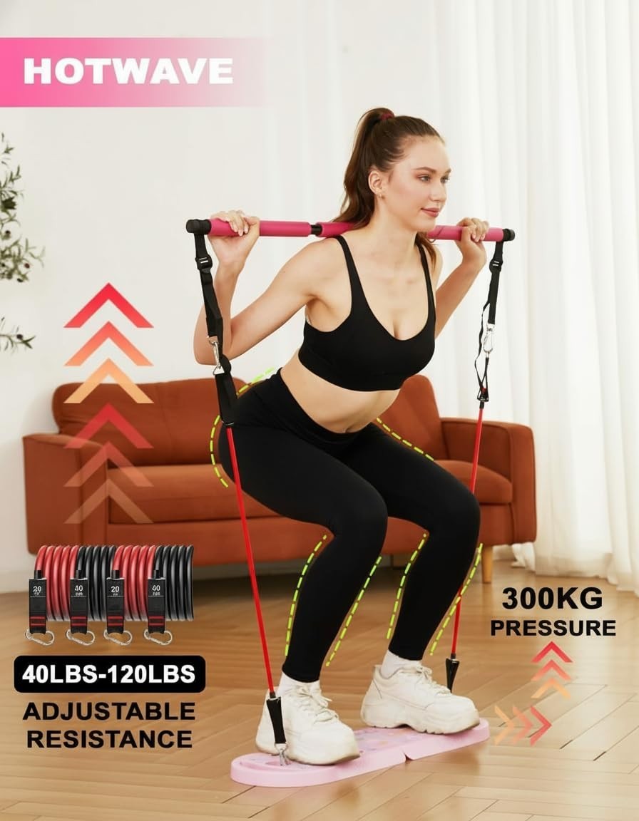 20 in 1 Portable Push Up Board & Bar | Foldable Multifunctional Strength Trainin3