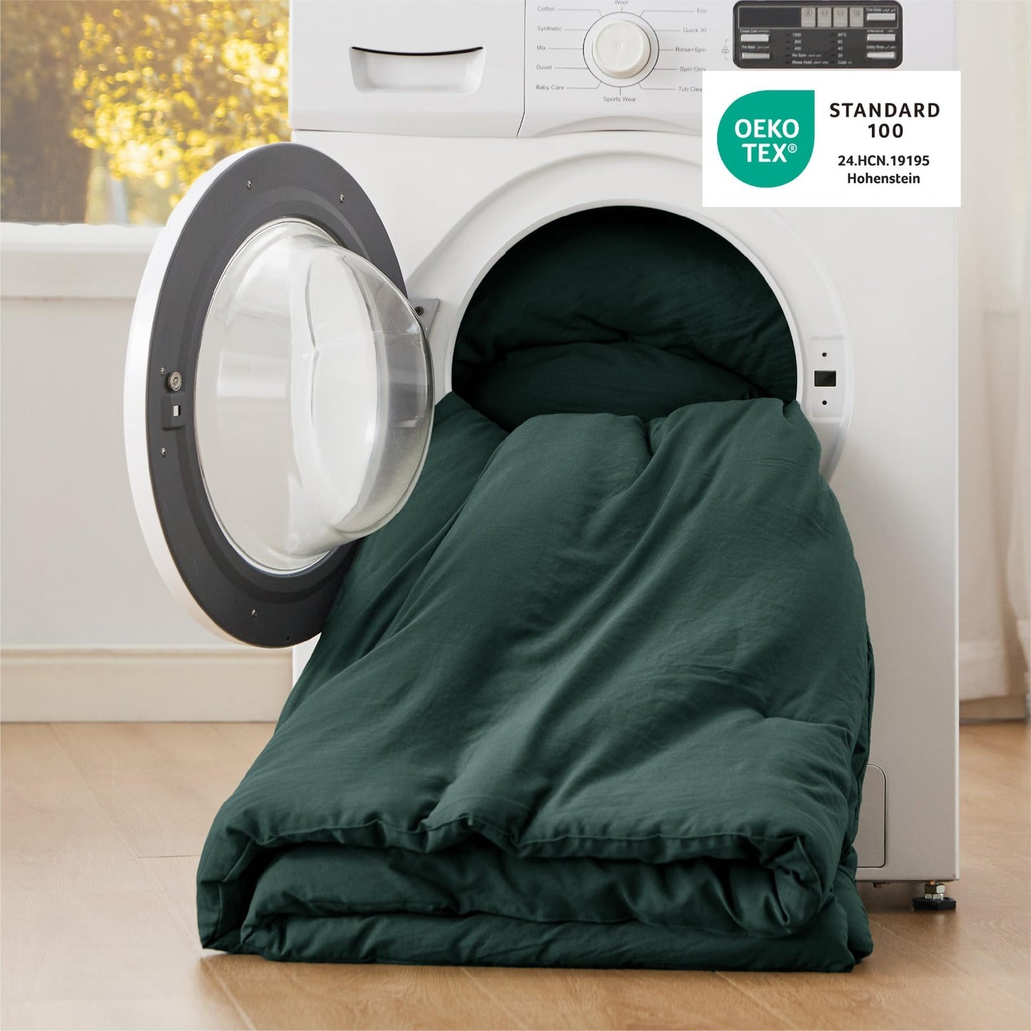 Twin/Twin XL Comforter Set - Forest Green Soft Bedding, 2 Pieces, Lightweight Al4